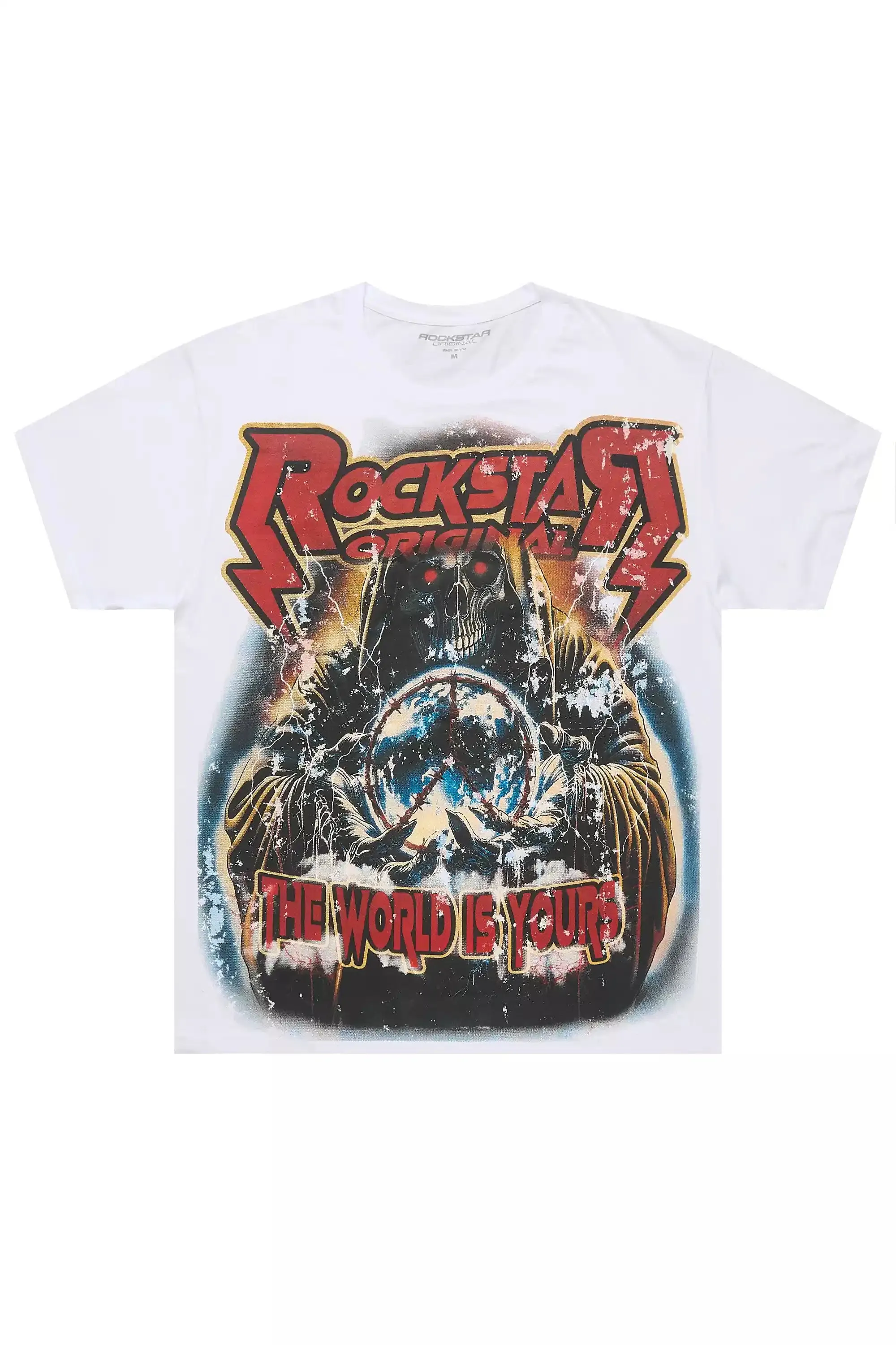 Lucian 2.0 White Oversized Graphic T-Shirt sold by Rockstar Original