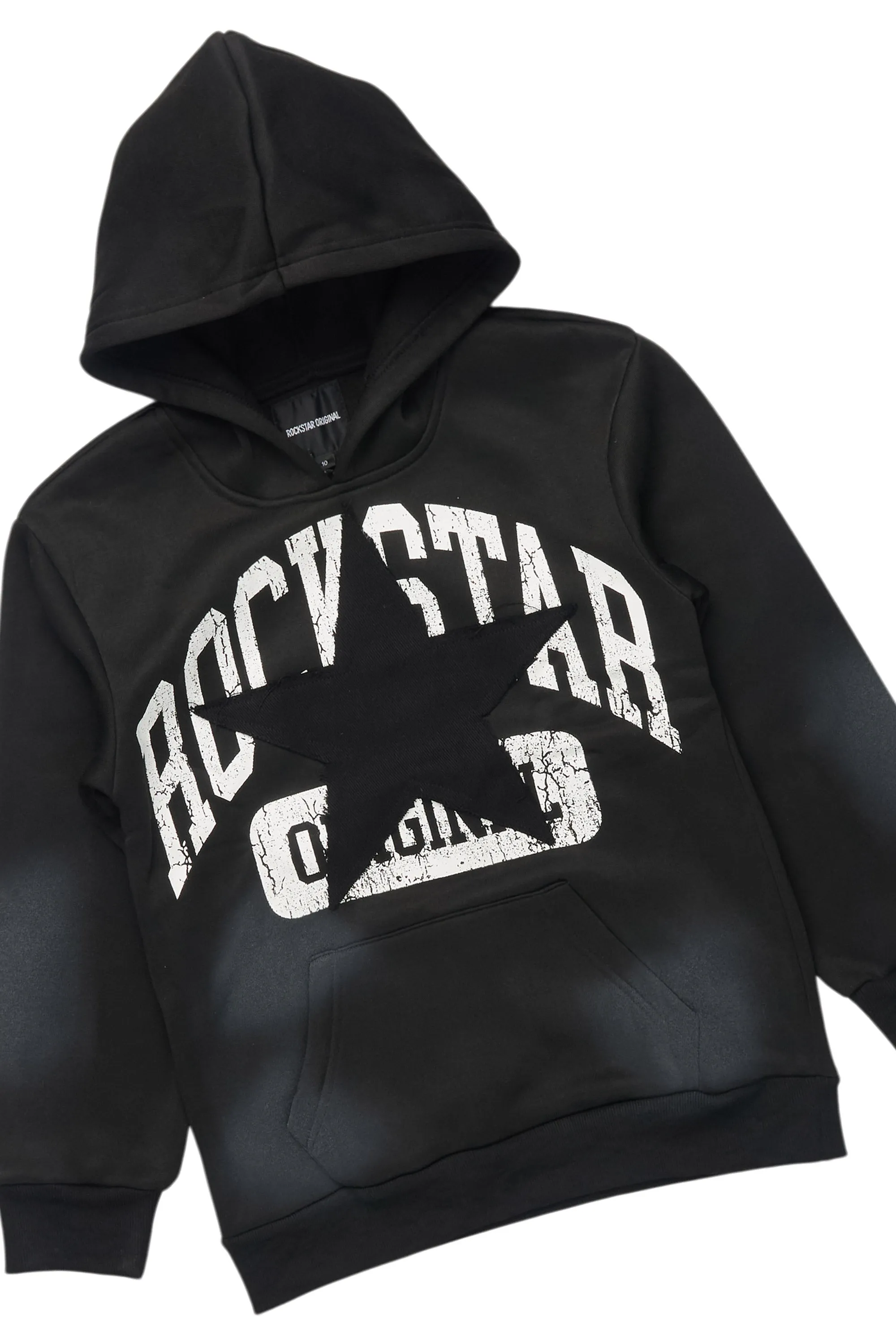 Girls Danika Black Fleece Stacked Track Set sold by Rockstar Original product image thumbnail 2