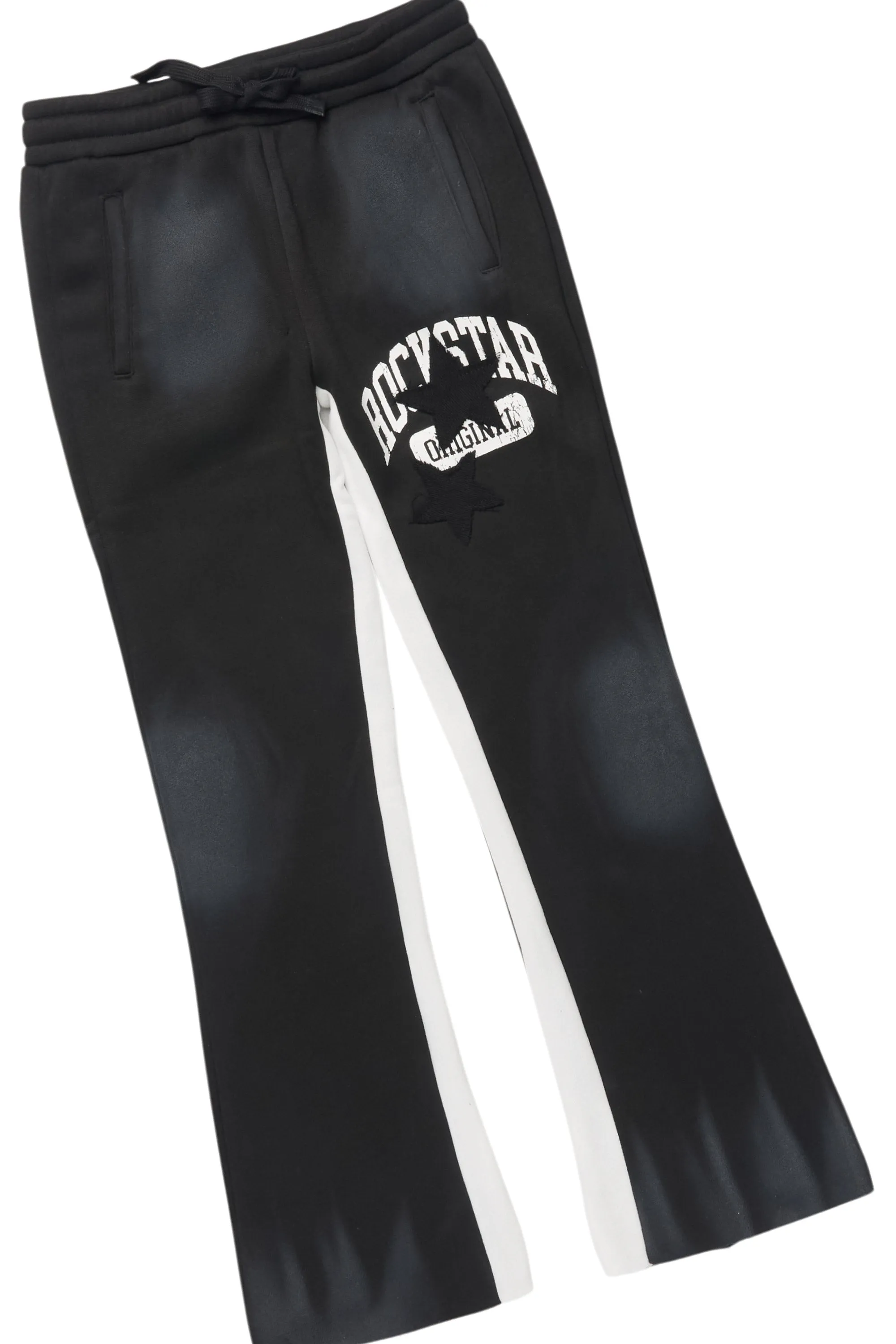 Girls Danika Black Fleece Stacked Track Set sold by Rockstar Original product image thumbnail 3