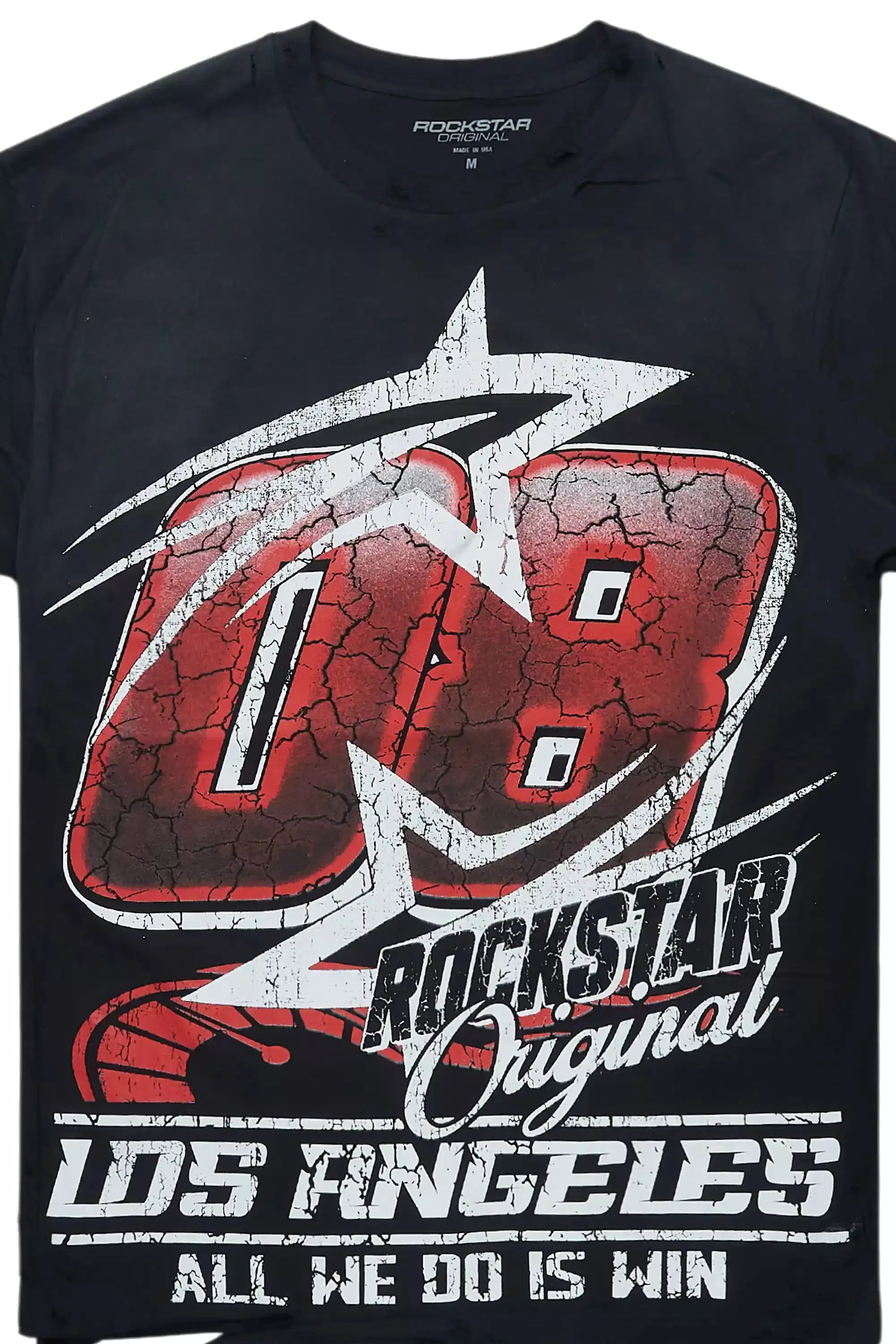 Retta Black Oversized T-Shirt sold by Rockstar Original product image thumbnail 2