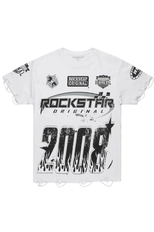 Esha White Oversized T-Shirt sold by Rockstar Original