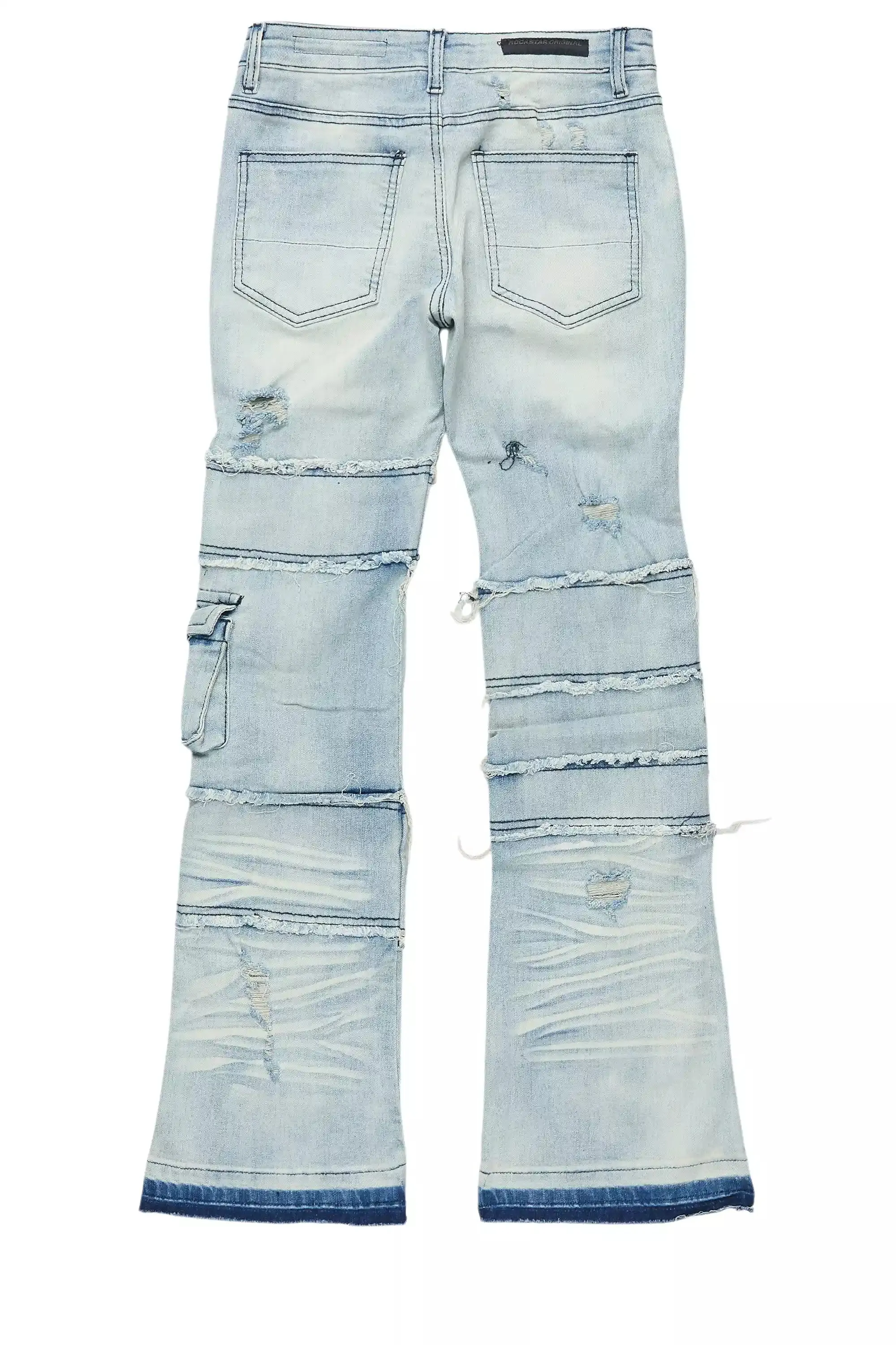 Boys Folant Light Blue Stacked Flare Jean sold by Rockstar Original product image thumbnail 3