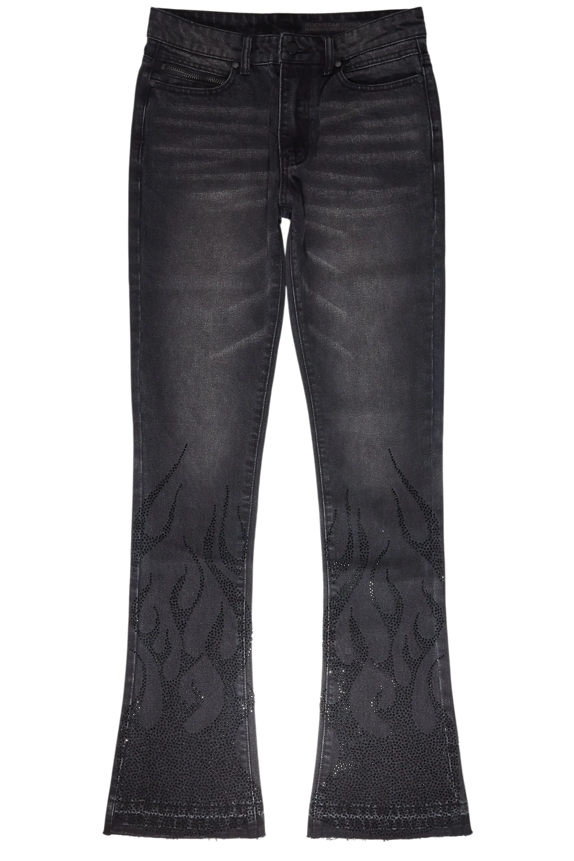 Machete Dark Grey Stacked Flare Jean sold by Rockstar Original product image thumbnail 2