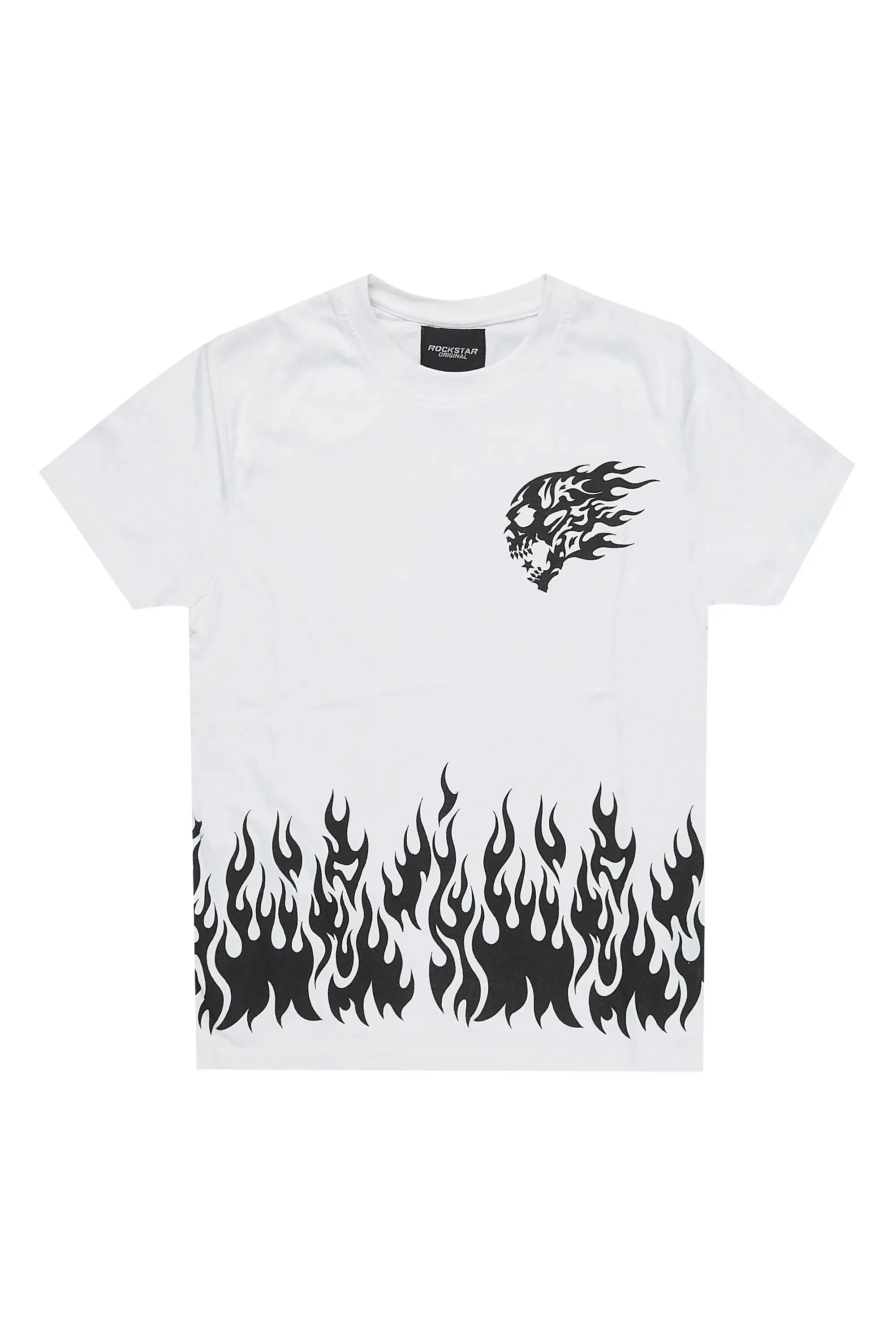 Boys Bubble White Graphic T-Shirt sold by Rockstar Original