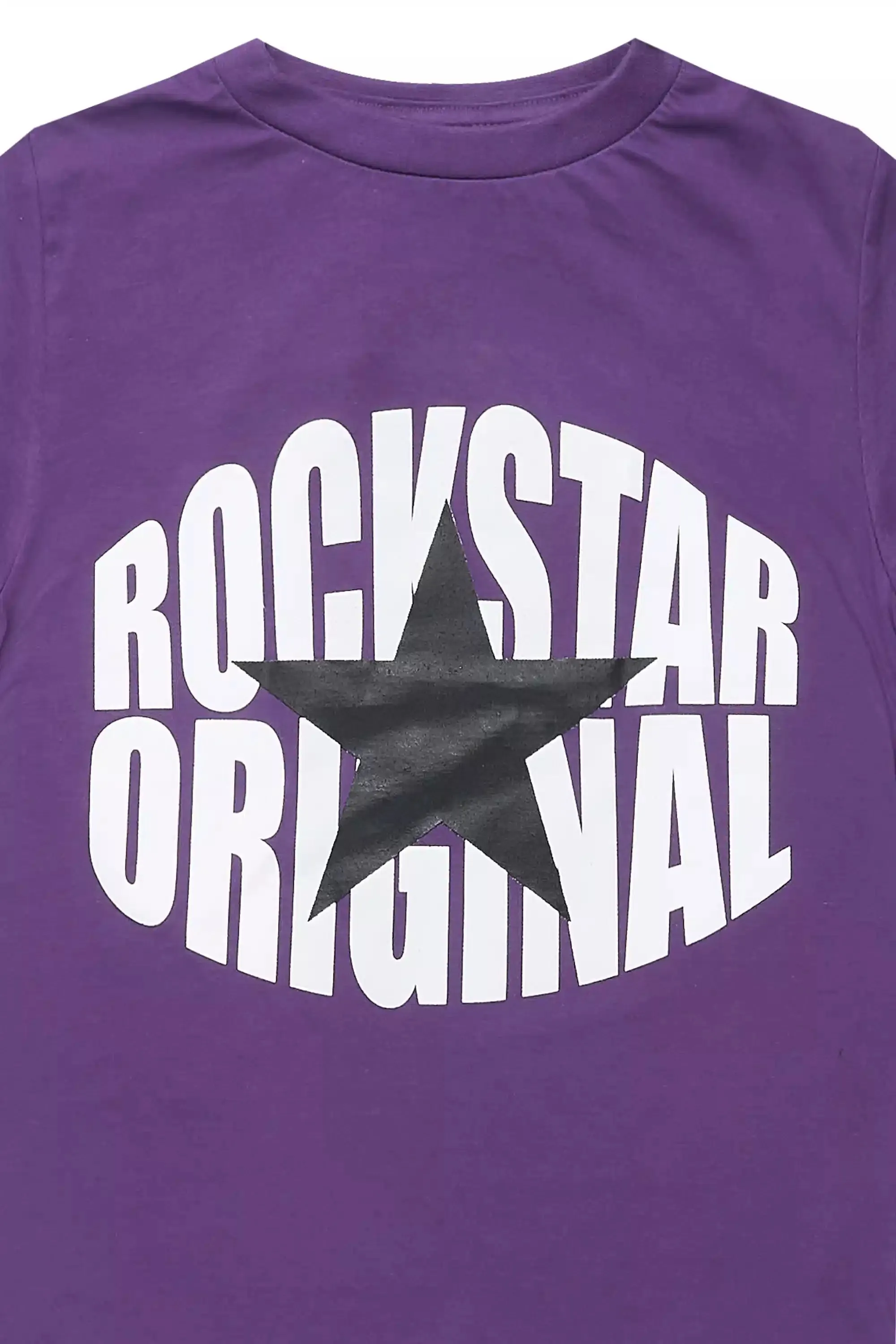 Boys Ezra Purple/White Graphic T-Shirt sold by Rockstar Original product image thumbnail 2