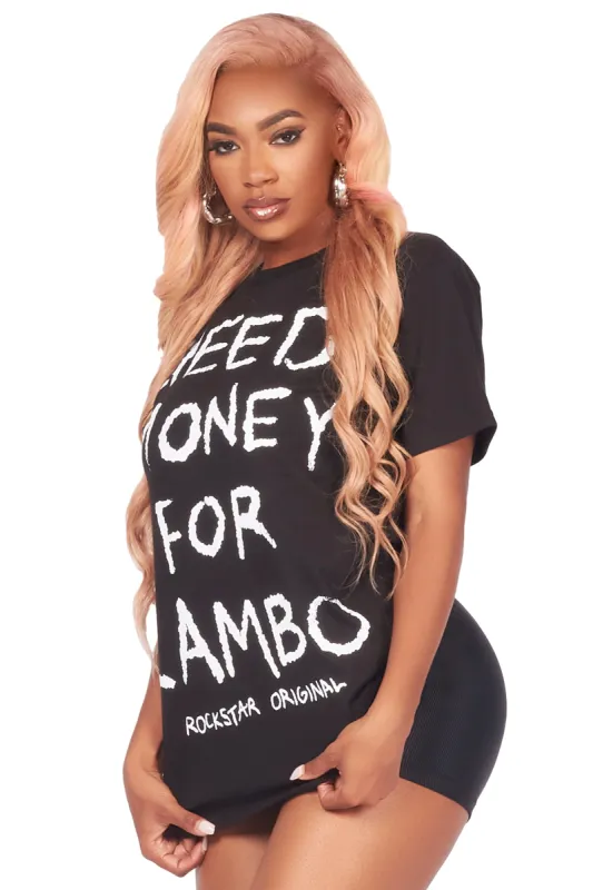 Kinte Black Oversized T-Shirt sold by Rockstar Original