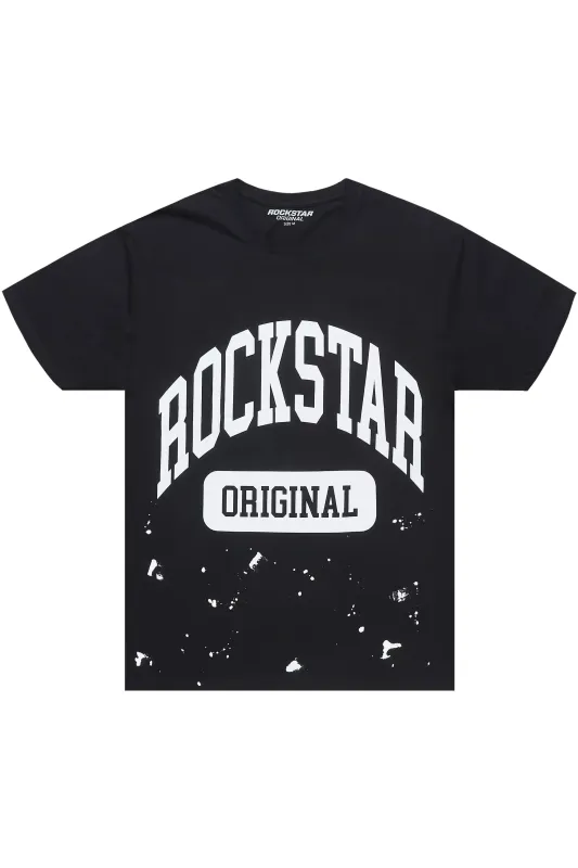 Yasmine Black Oversized T-Shirt sold by Rockstar Original