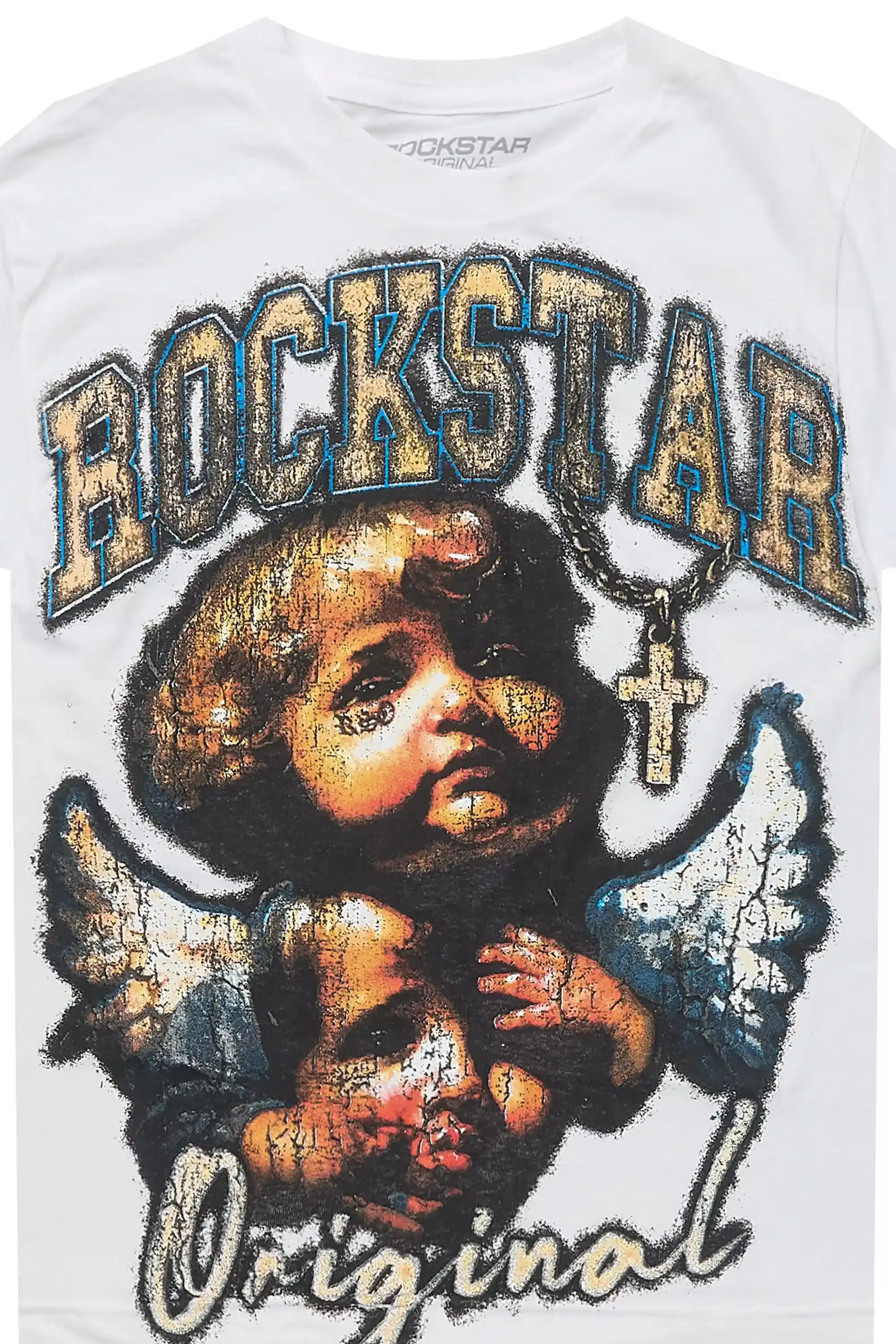 Boys Deiter White Graphic T-Shirt sold by Rockstar Original product image thumbnail 2