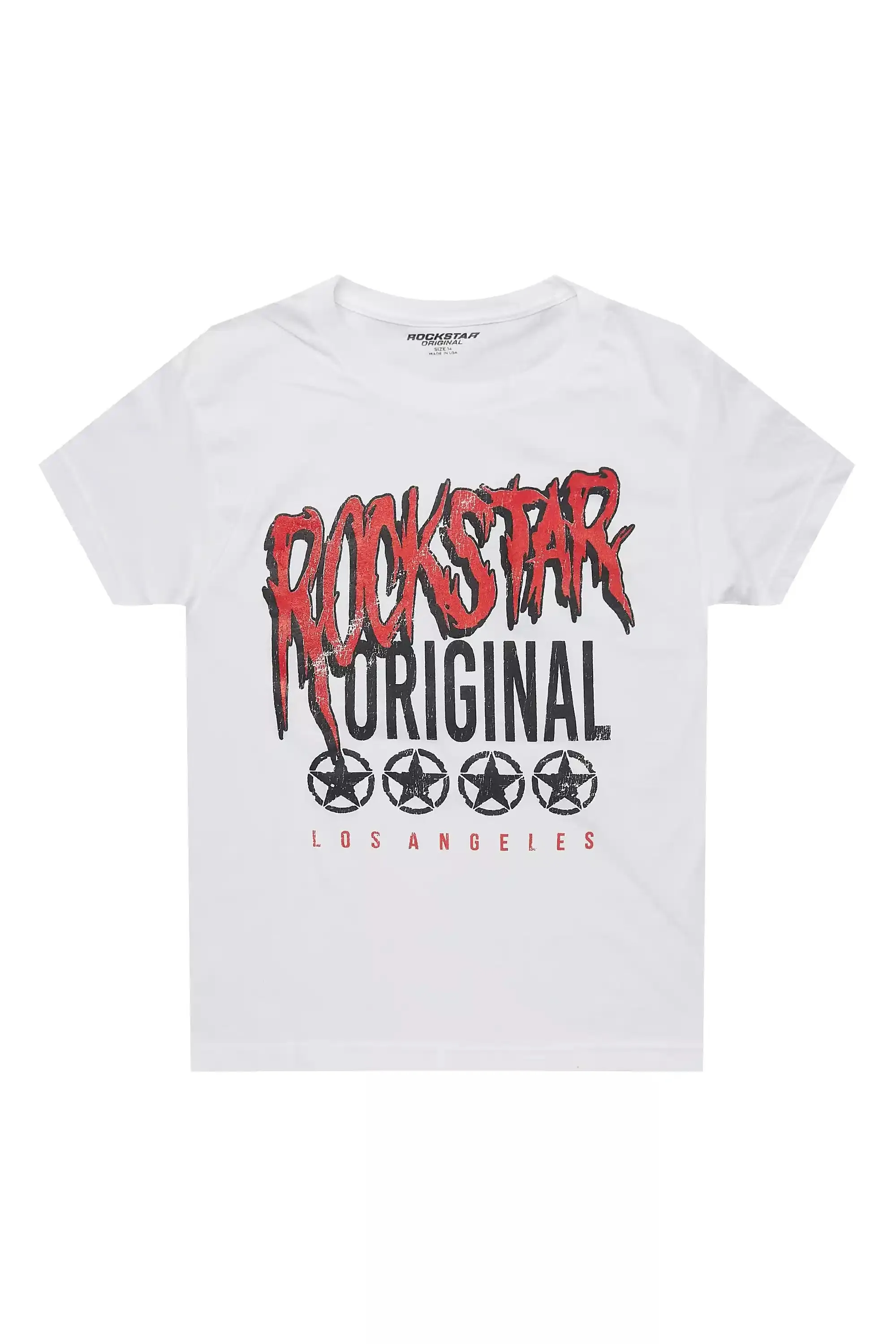Boys Wizzurd White Graphic T-Shirt sold by Rockstar Original
