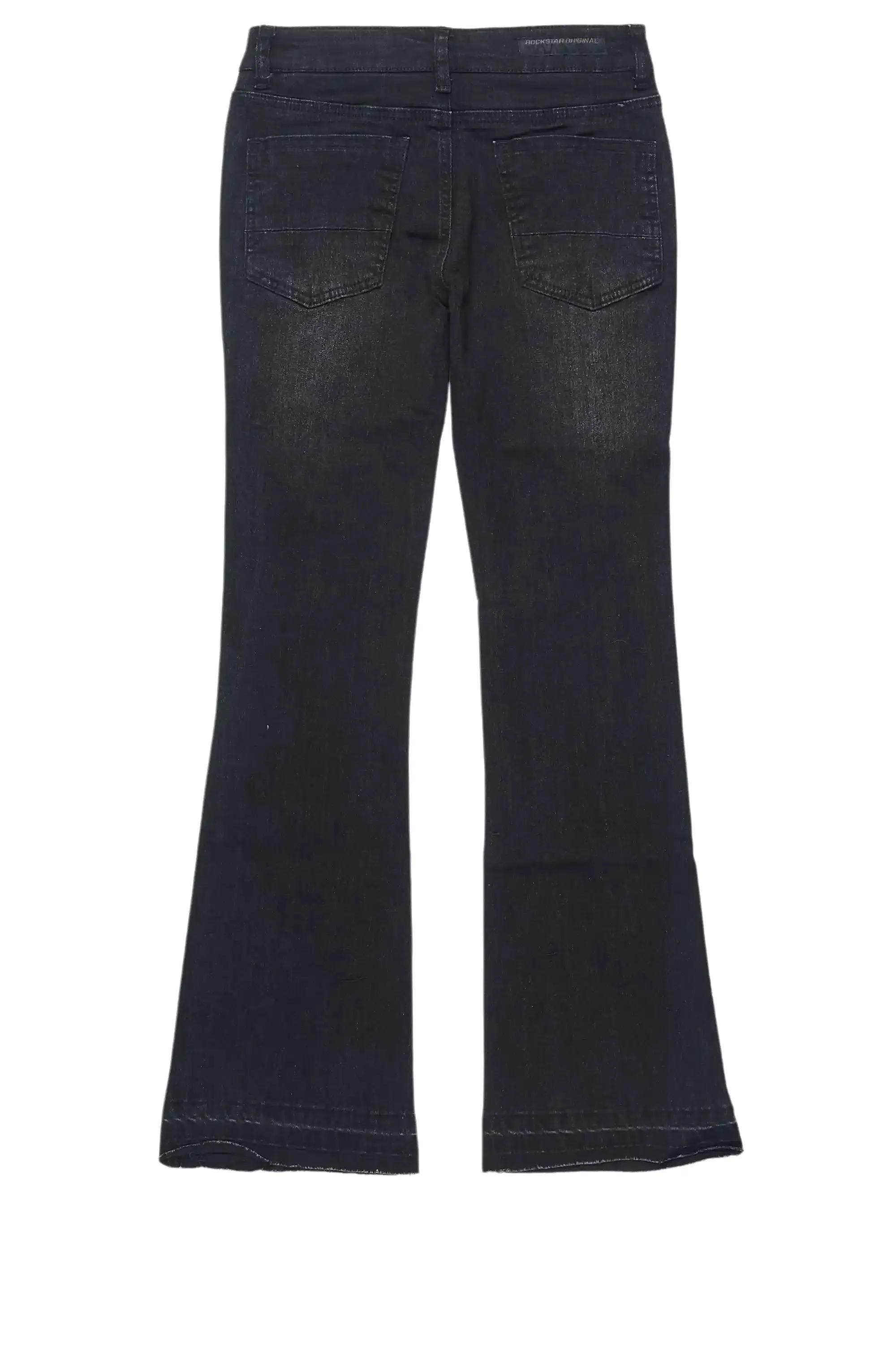 Boys Stellan Black Stacked Flare Jean sold by Rockstar Original product image thumbnail 3