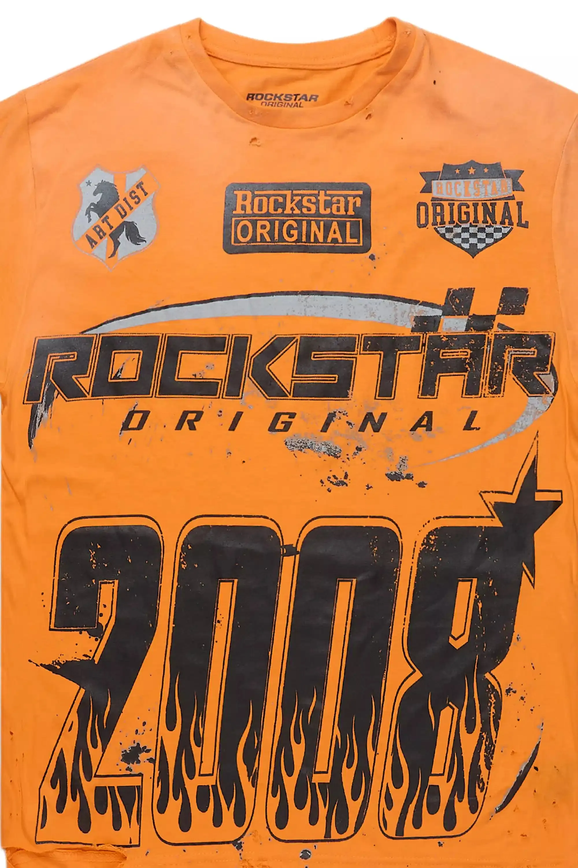 Esha Orange Oversized T-Shirt sold by Rockstar Original product image thumbnail 2