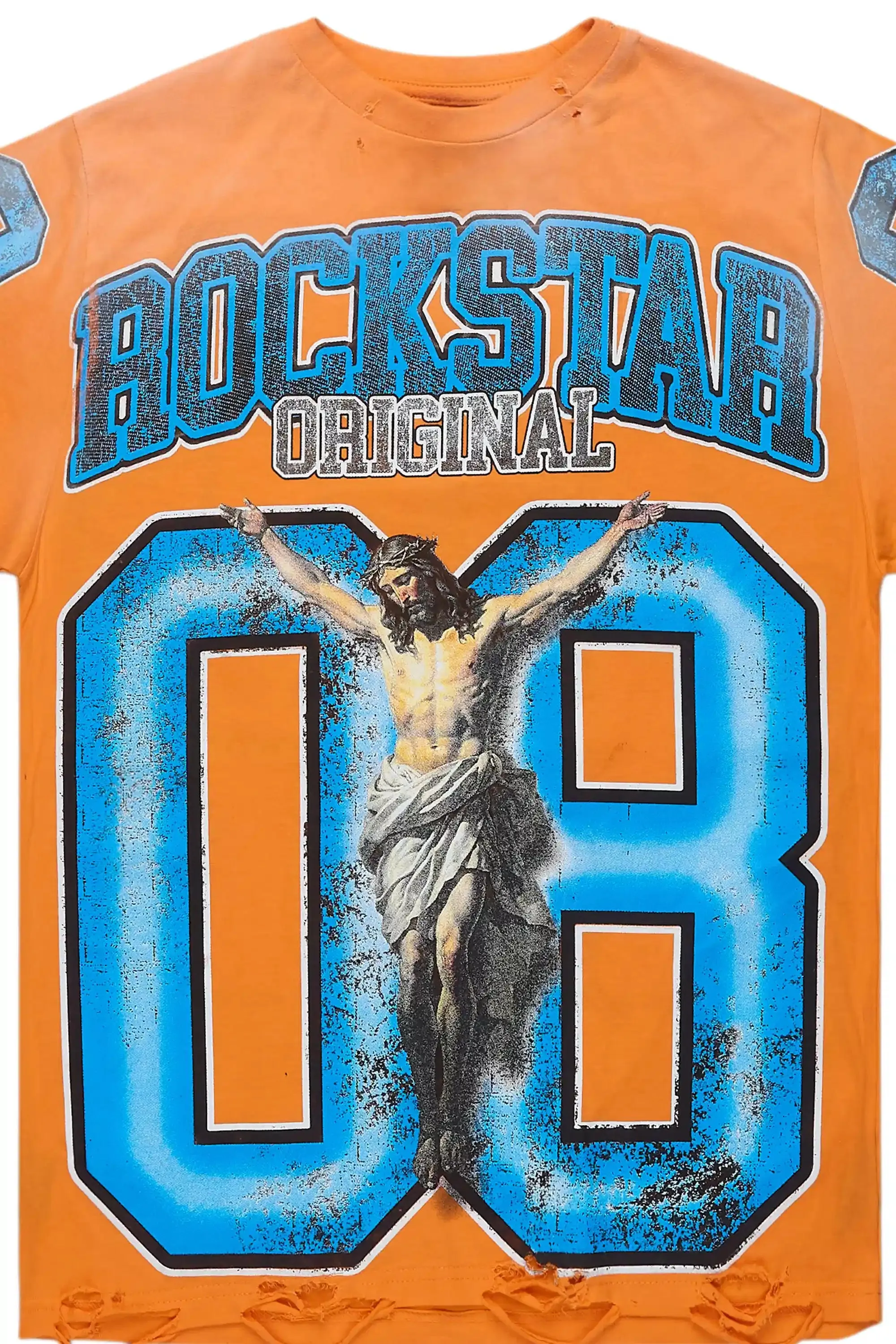 Tariqa Orange Oversized T-Shirt sold by Rockstar Original product image thumbnail 2