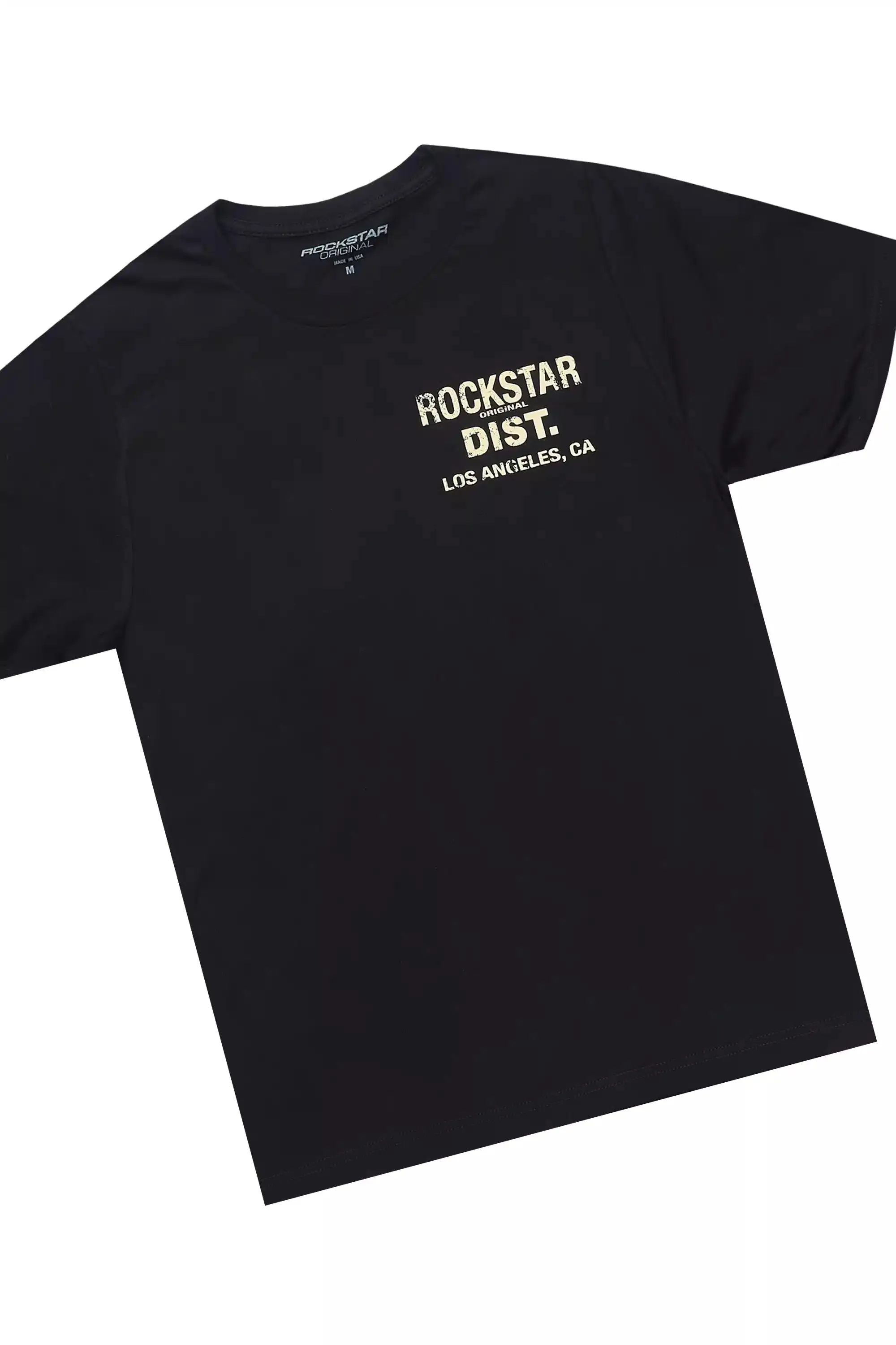 Jelissa Black/Beige T-Shirt Short Set sold by Rockstar Original product image thumbnail 2