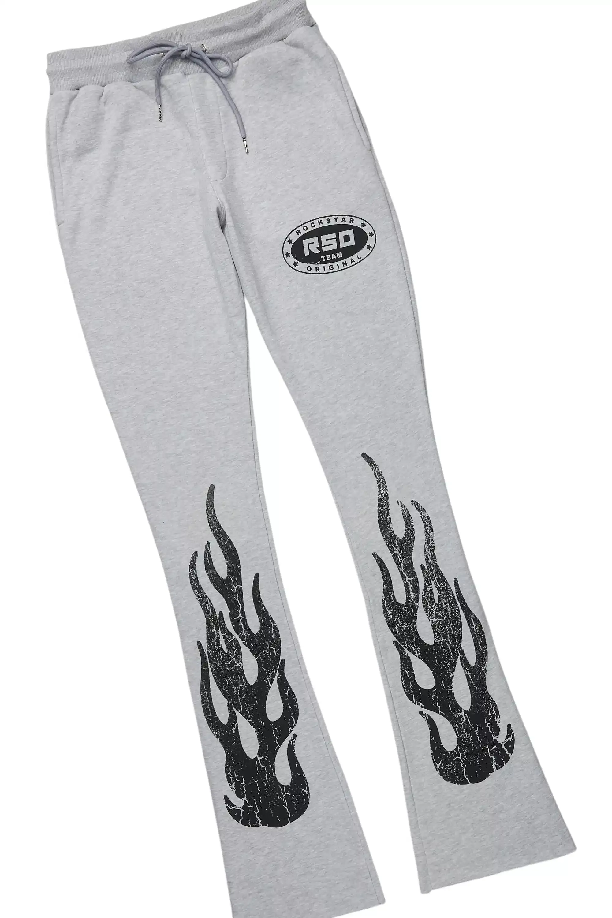 Amos Heather Grey T-Shirt/Stacked Flare Track Set sold by Rockstar Original product image thumbnail 3