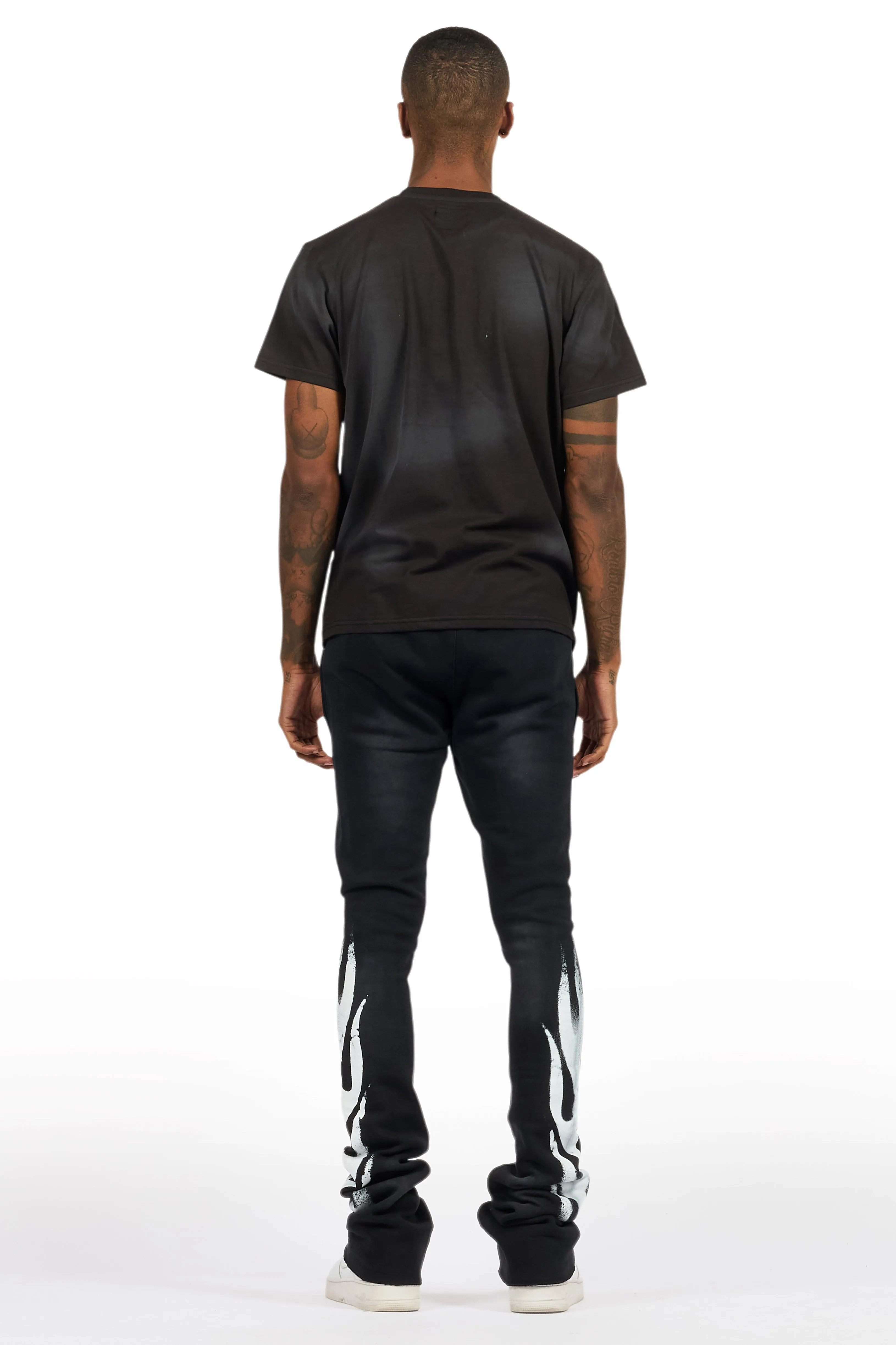 Banyan Black T-Shirt/Stacked Flare Track Set sold by Rockstar Original product image thumbnail 4