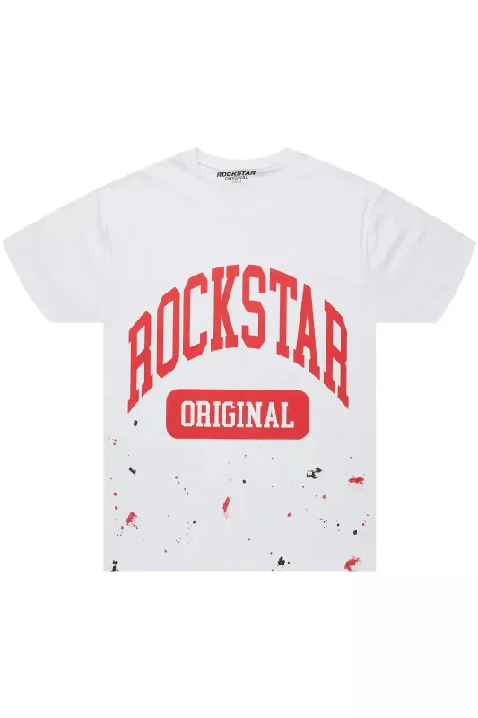 Yasmine Red Oversized T-Shirt sold by Rockstar Original