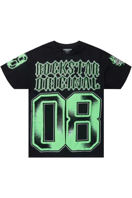 Vonda Black Oversized T-Shirt sold by Rockstar Original