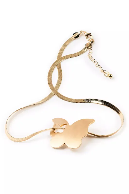 Phenicia Gold Necklace sold by Rockstar Original