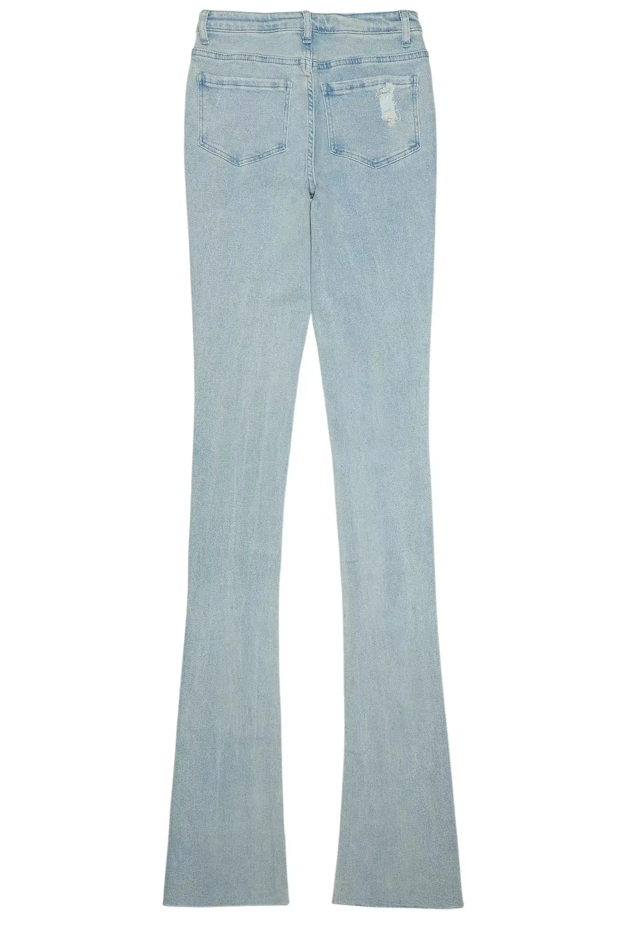 Karime Light Wash Rhinestone Stacked Jean sold by Rockstar Original product image thumbnail 3