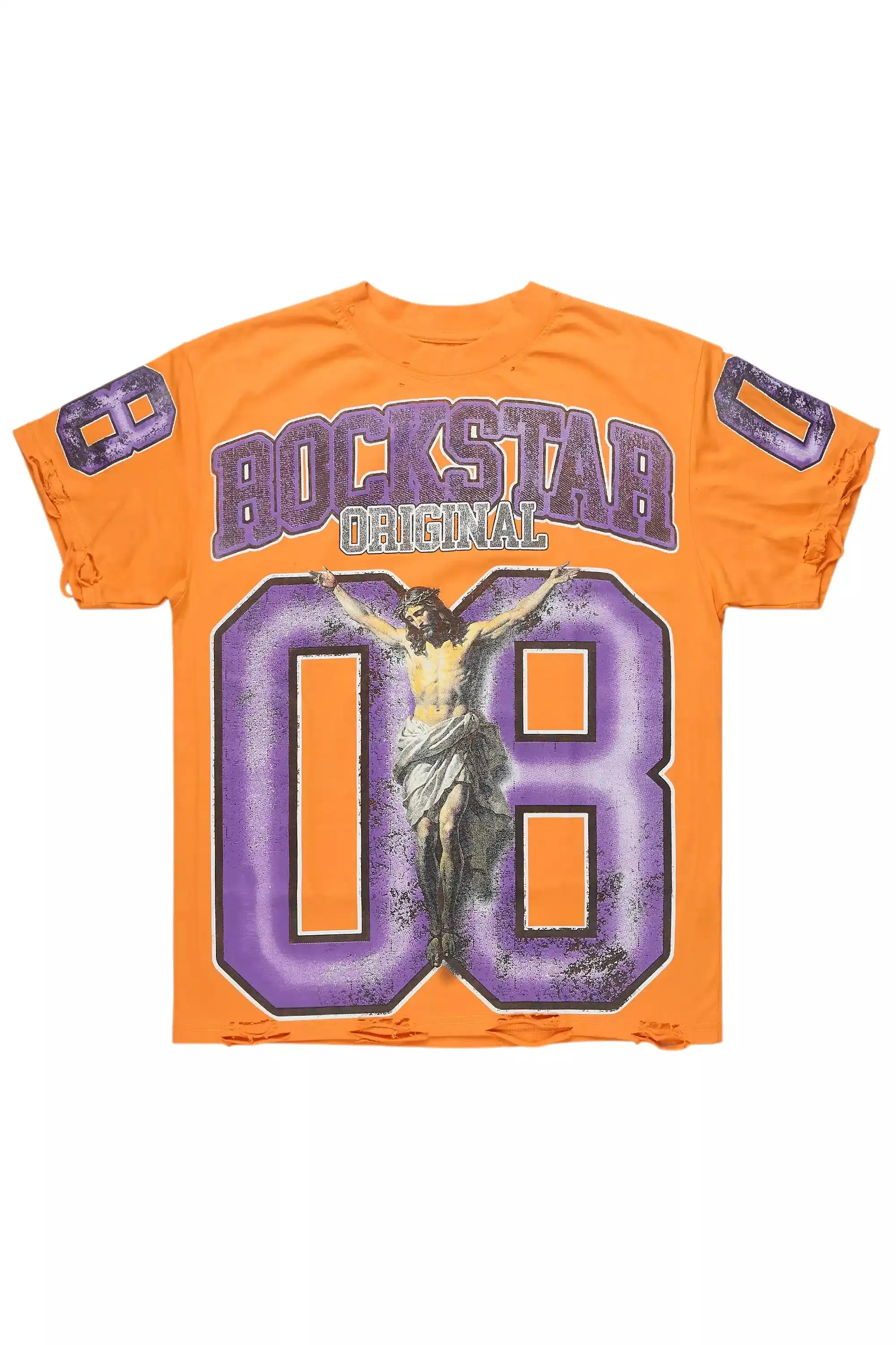 Fields Orange Oversized Graphic T-Shirt sold by Rockstar Original