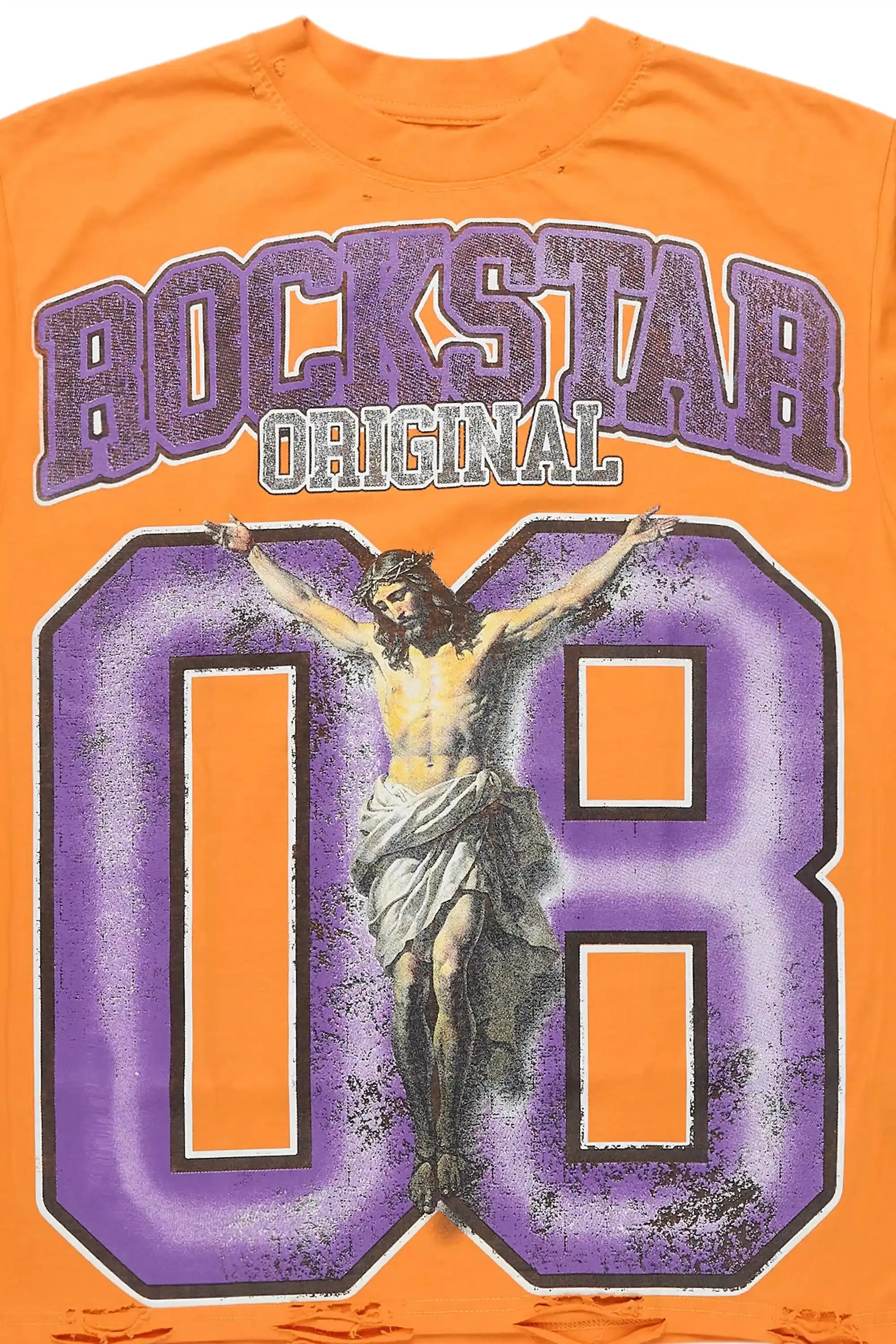 Fields Orange Oversized Graphic T-Shirt sold by Rockstar Original product image thumbnail 2