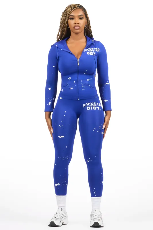 Nikki Royal Blue Painted Active Set sold by Rockstar Original