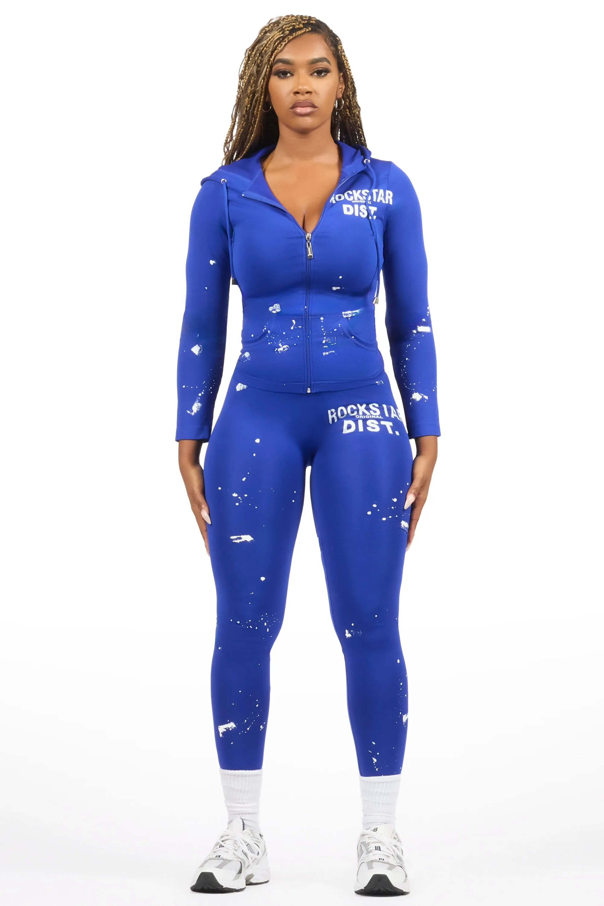 Nikki Royal Blue Painted Active Set sold by Rockstar Original
