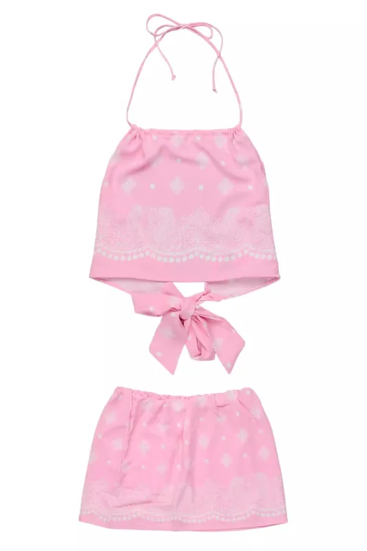Jakarri Pink Skirt Set made by Rockstar Original