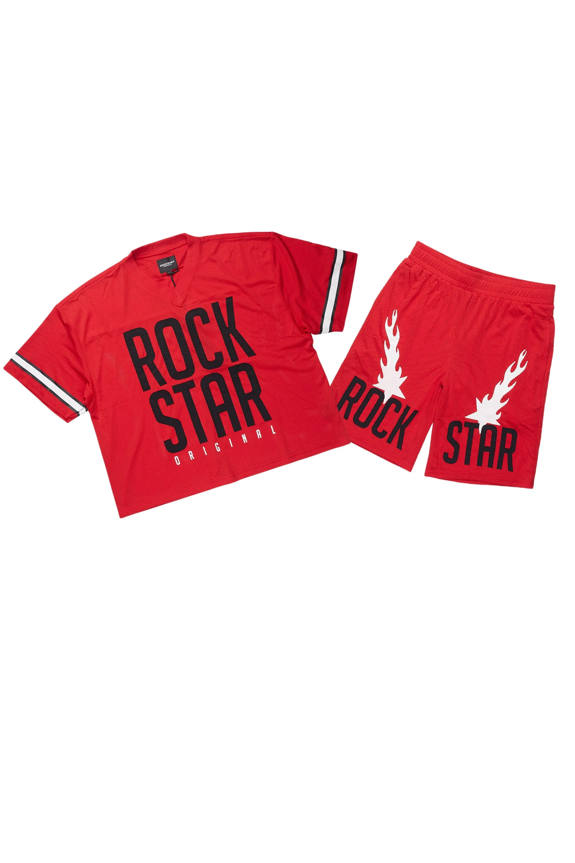 Climi Red T-Shirt/Short Set sold by Rockstar Original