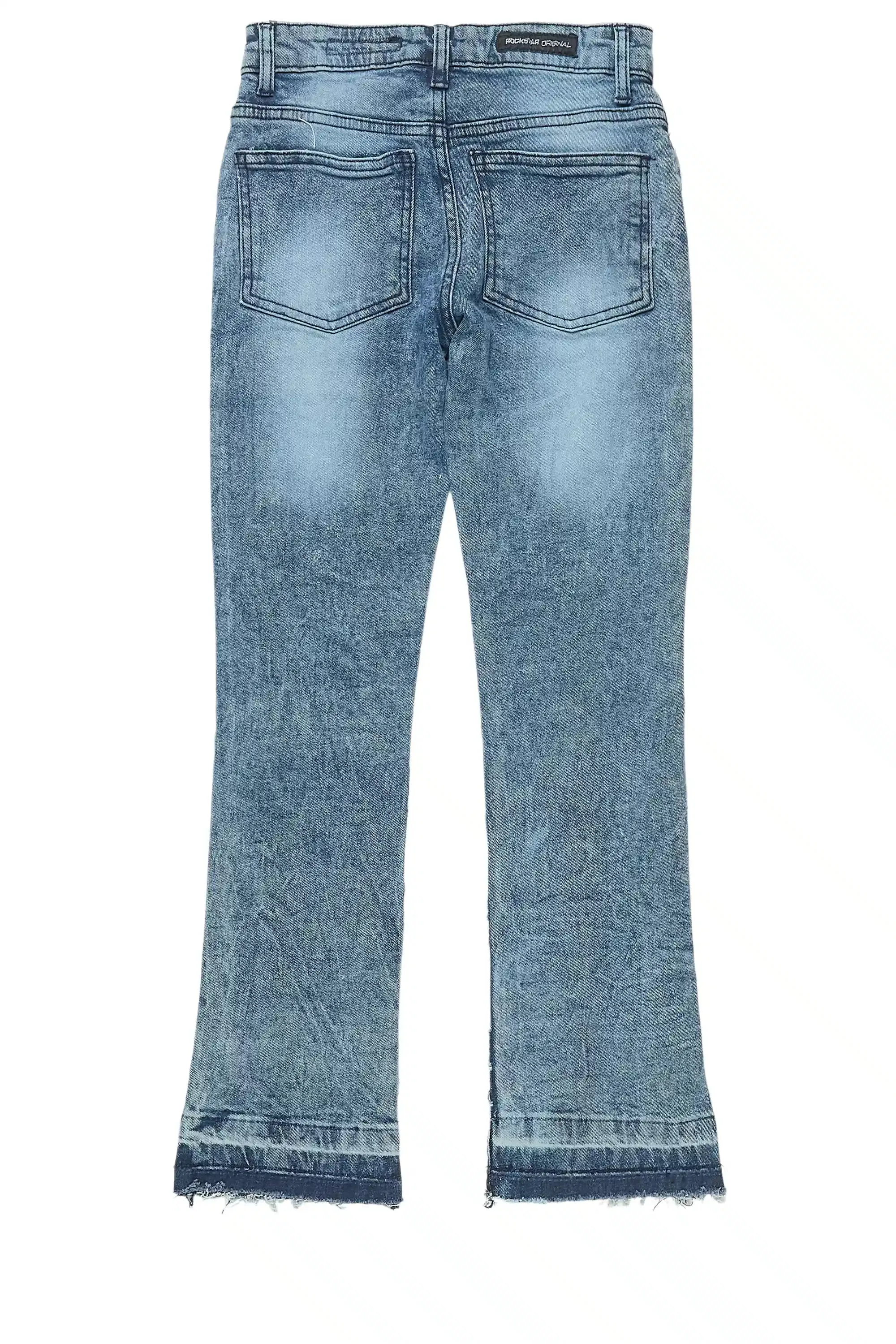 Boys Eli Blue Wash Flare Frayed Jean sold by Rockstar Original product image thumbnail 3