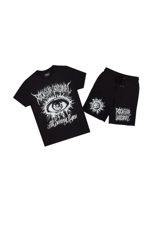 Boys Bolk Black T-Shirt/Short Set sold by Rockstar Original
