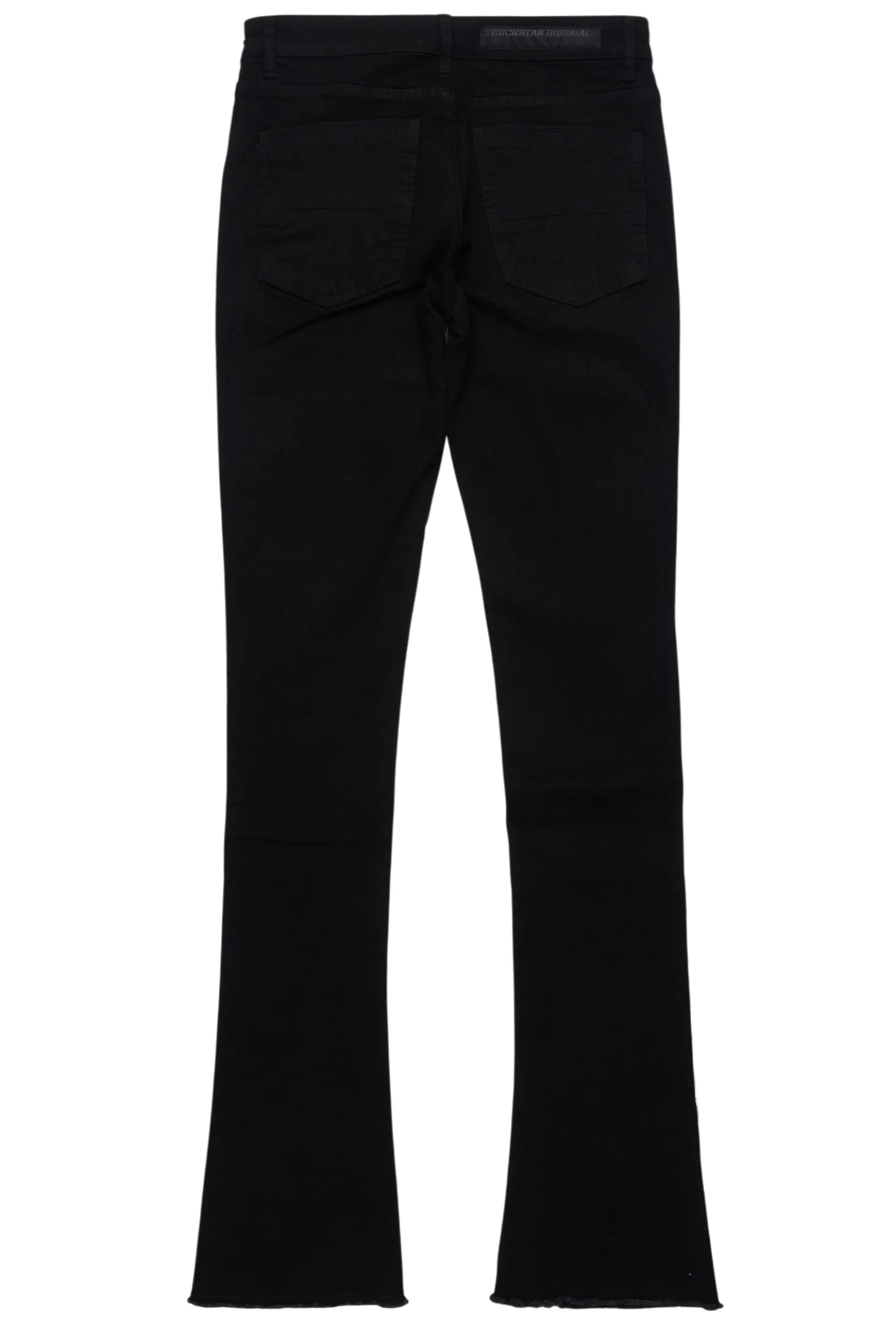 Espen Jet Black Stacked Flare Jean sold by Rockstar Original product image thumbnail 3