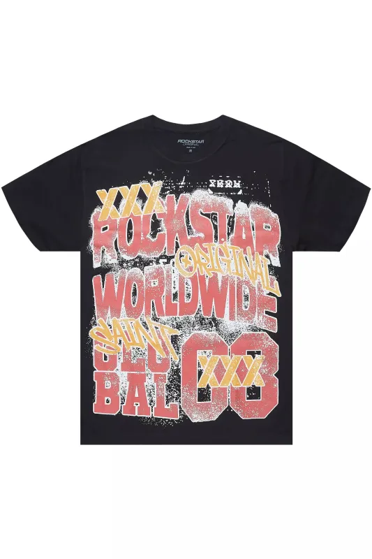 Trashx Black Graphic T-Shirt sold by Rockstar Original