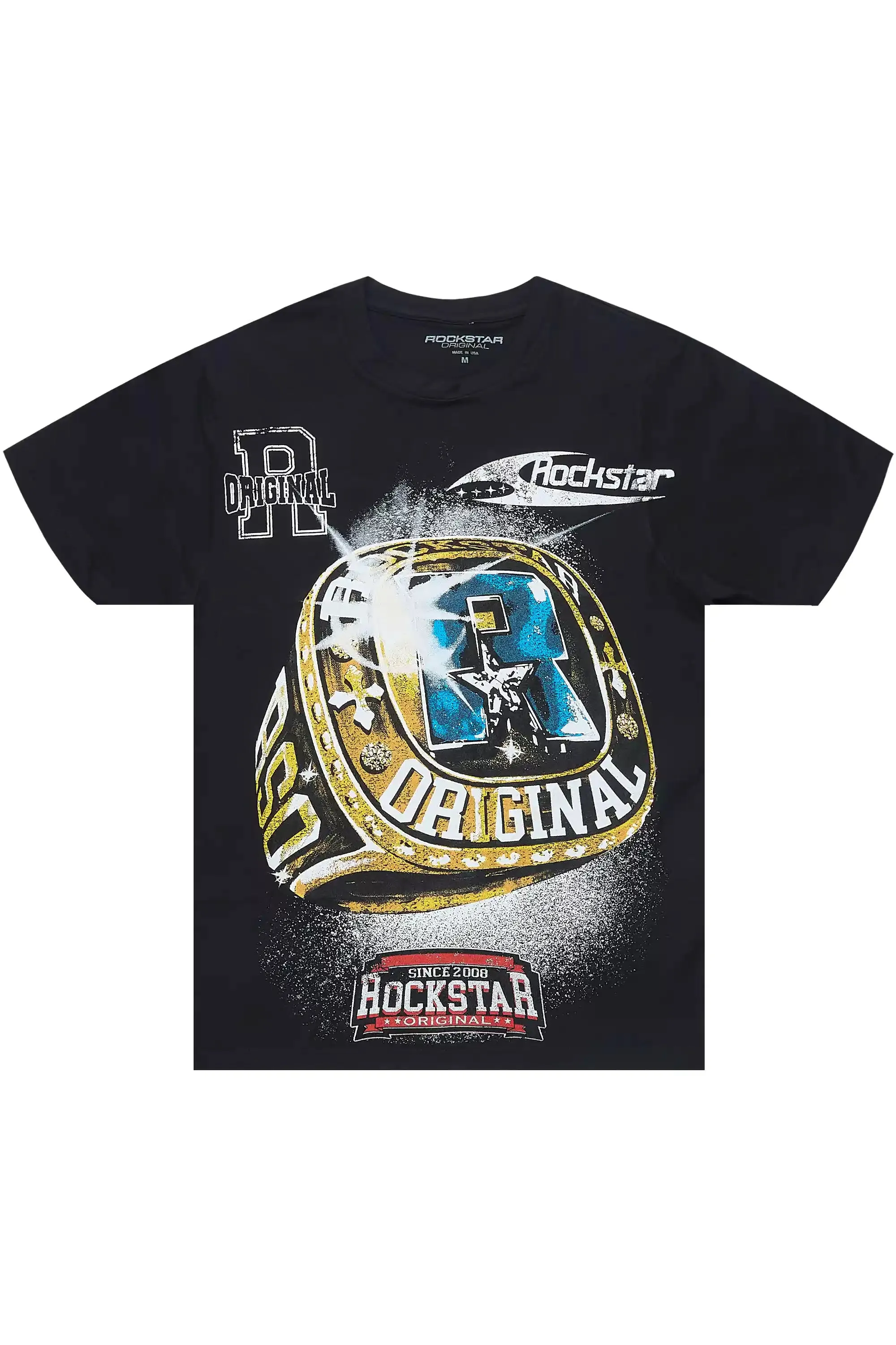 Gemchamp Black Graphic T-Shirt sold by Rockstar Original