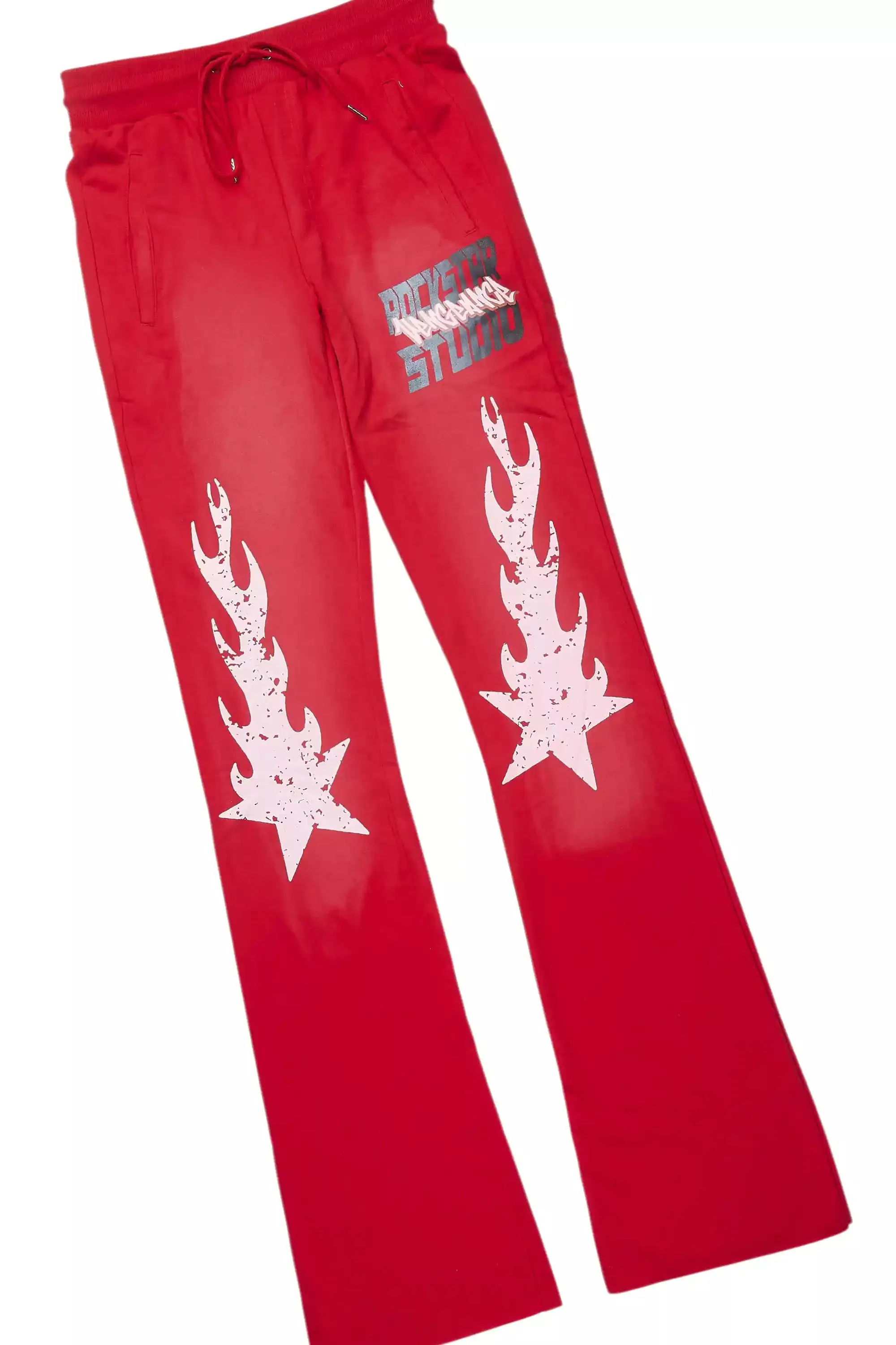 Garo Red T-Shirt/Baggy Stacked Track Set sold by Rockstar Original product image thumbnail 3