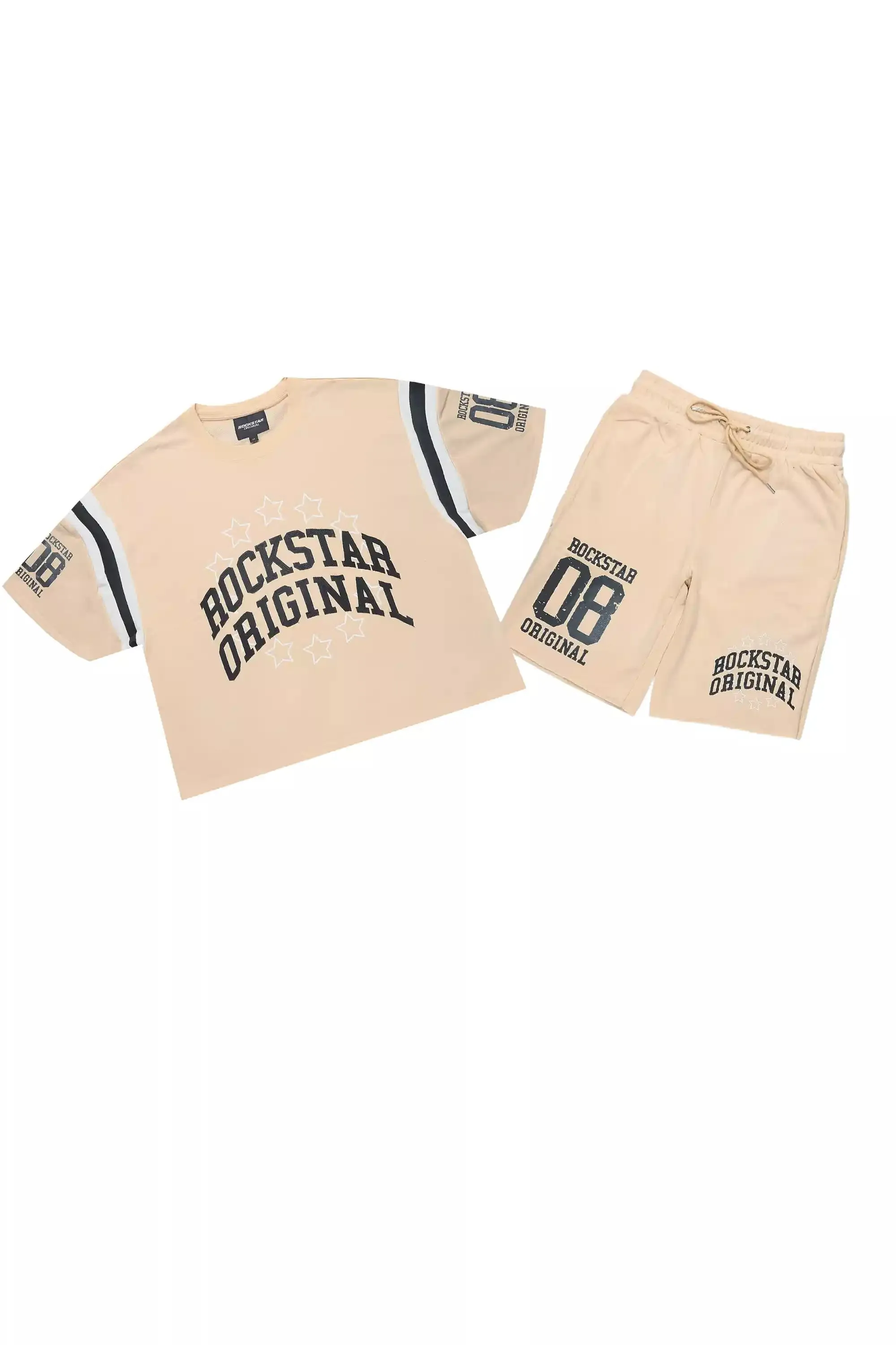 Boe Beige T-Shirt/Short Set sold by Rockstar Original