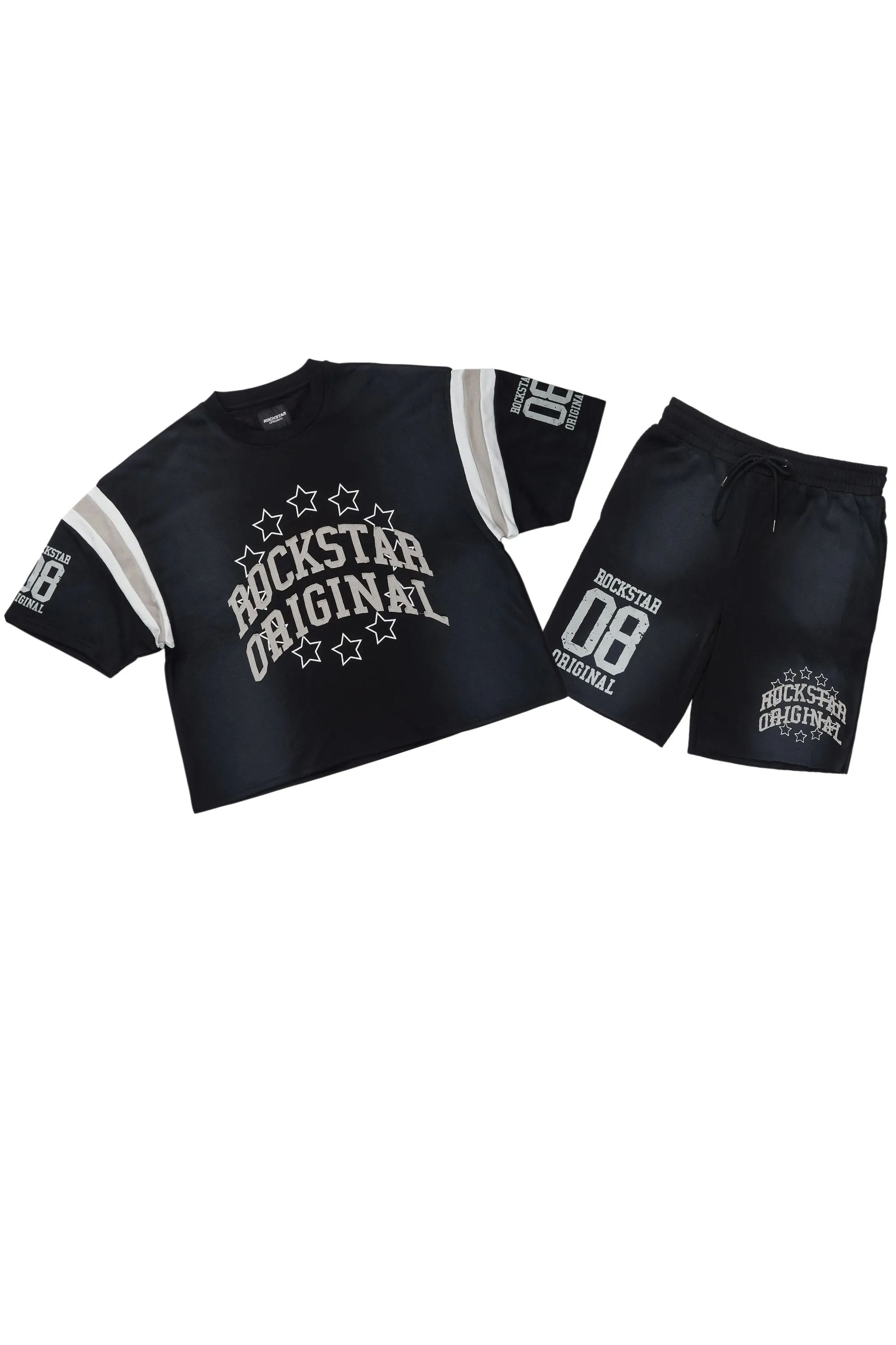 Uppercut Black T-Shirt/Short Set sold by Rockstar Original