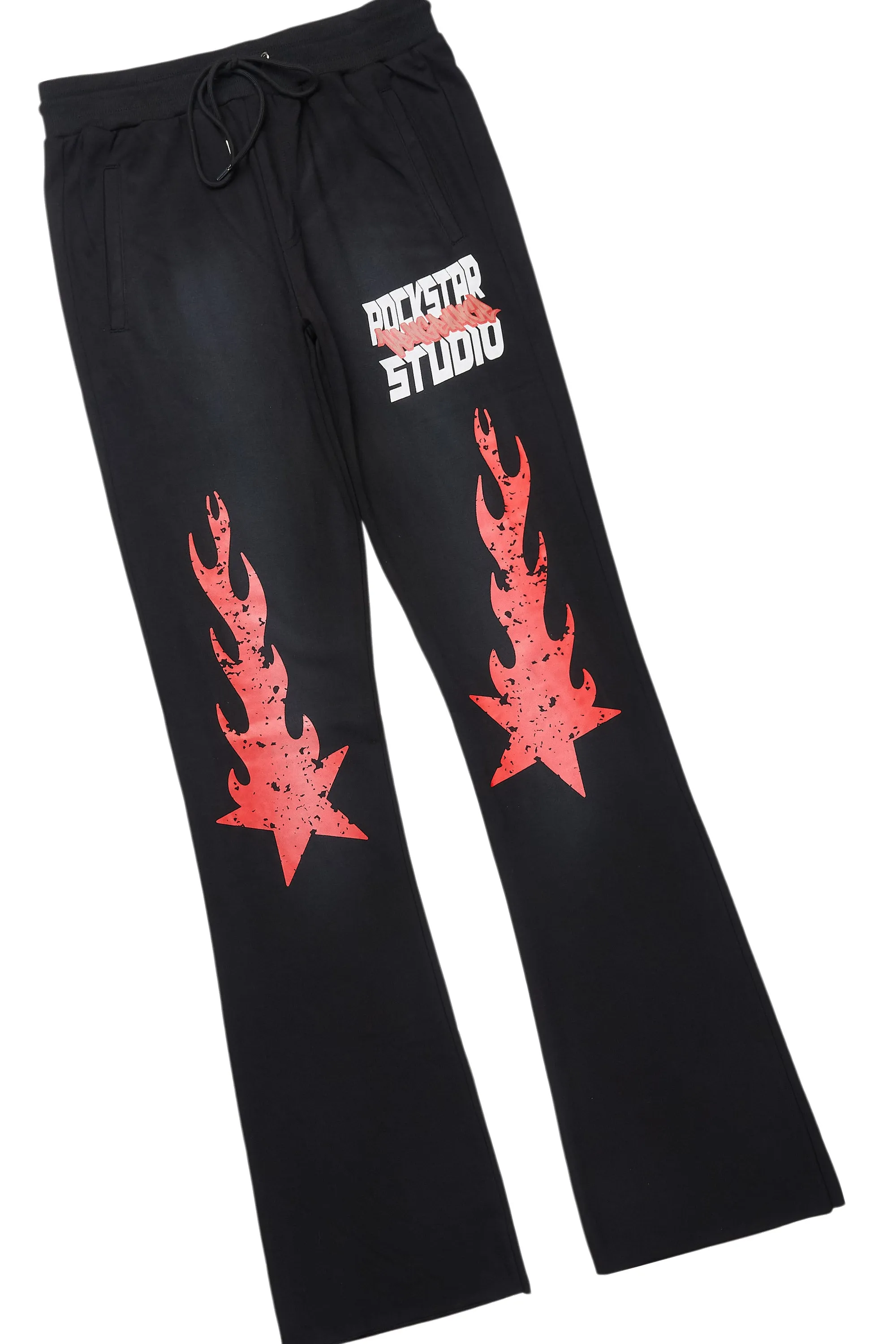 Garo Black T-Shirt/Baggy Stacked Track Set sold by Rockstar Original product image thumbnail 3