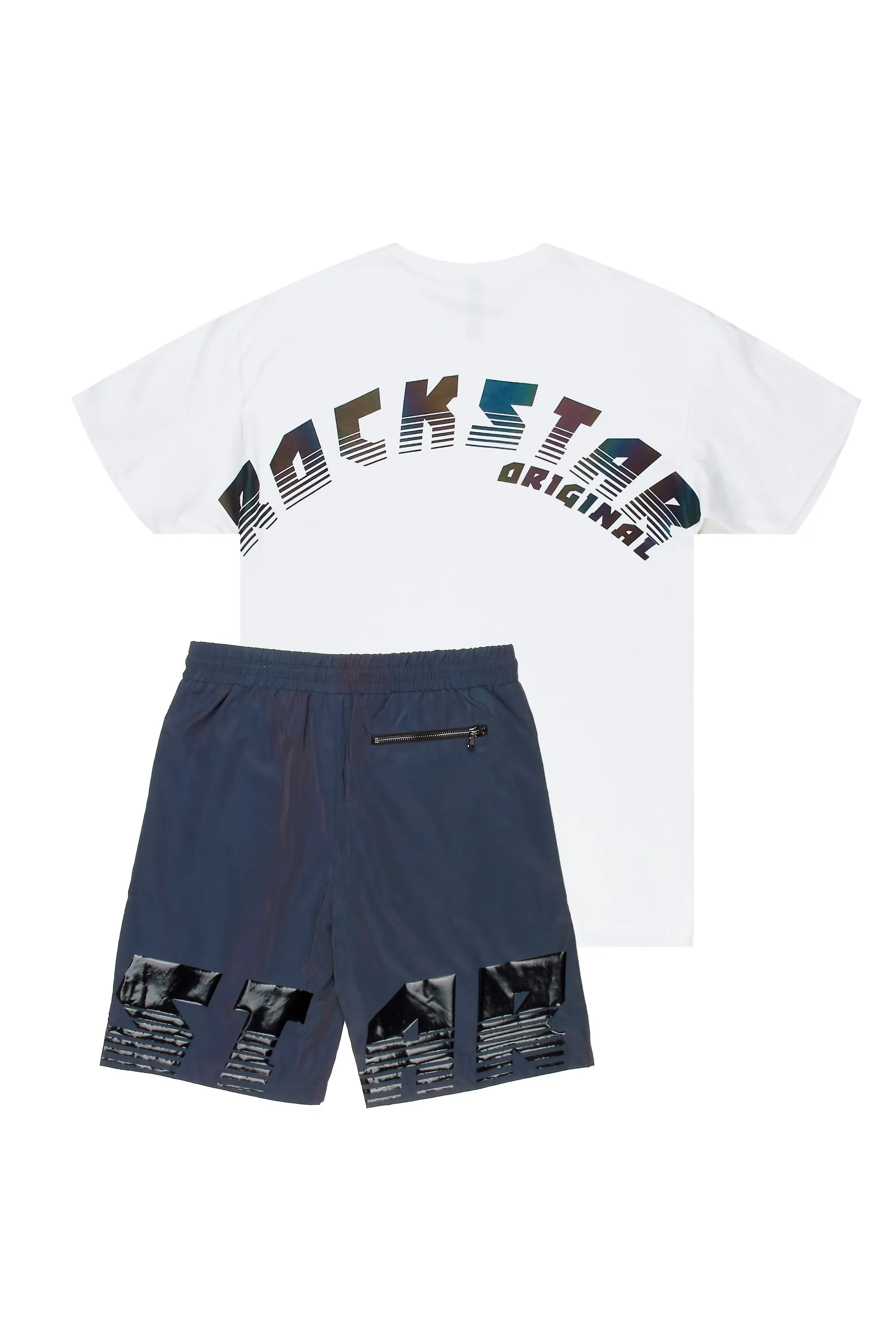 Xadrian White T-Shirt/Short Set sold by Rockstar Original product image thumbnail 2