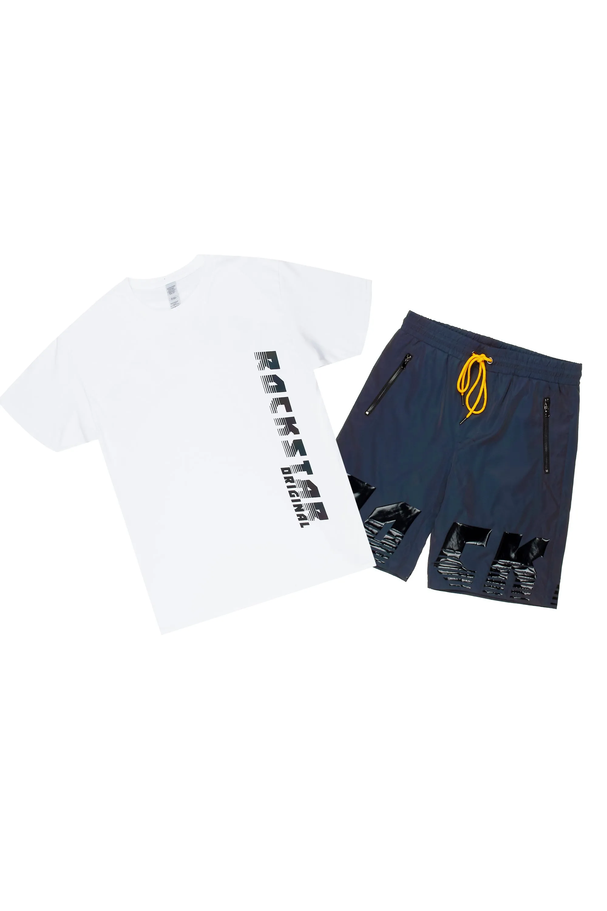 Xadrian White T-Shirt/Short Set sold by Rockstar Original