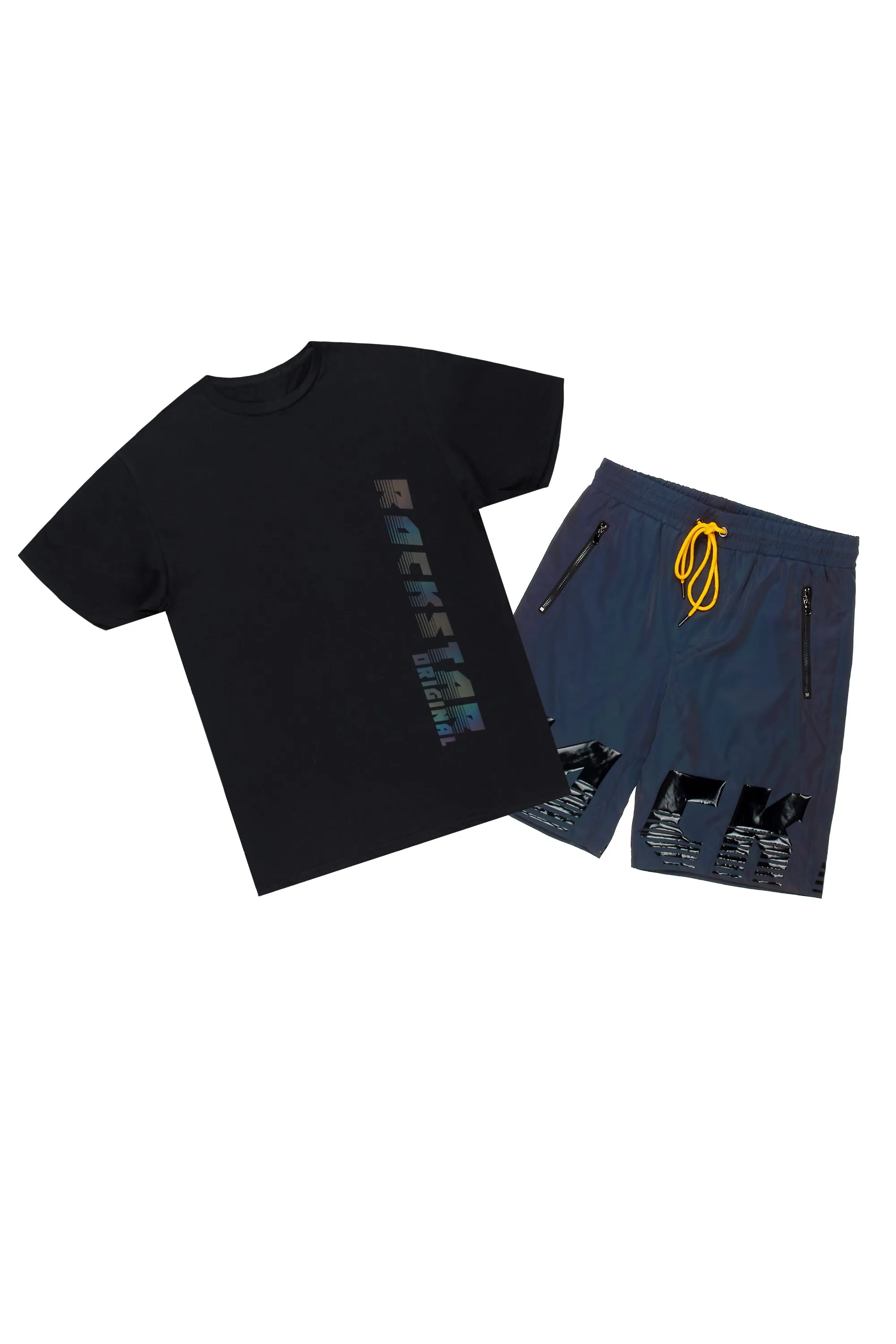 Xadrian Black T-Shirt/Short Set sold by Rockstar Original