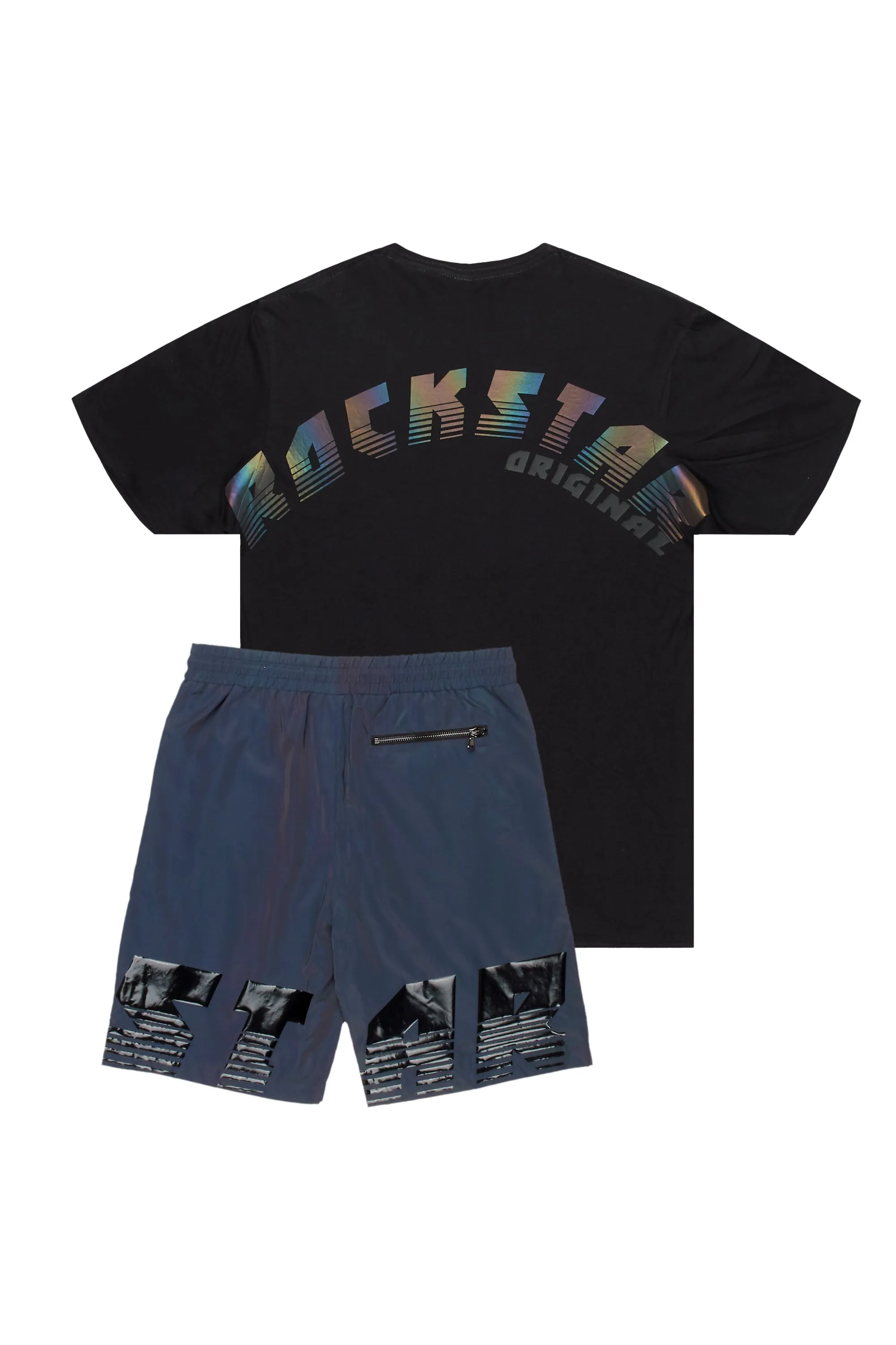Xadrian Black T-Shirt/Short Set sold by Rockstar Original product image thumbnail 4