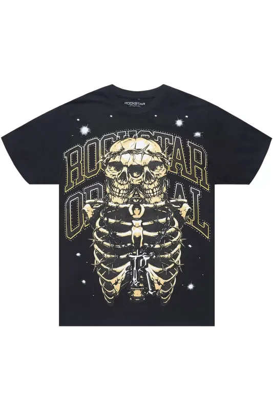 Siera Black Graphic Short Sleeve Tee sold by Rockstar Original