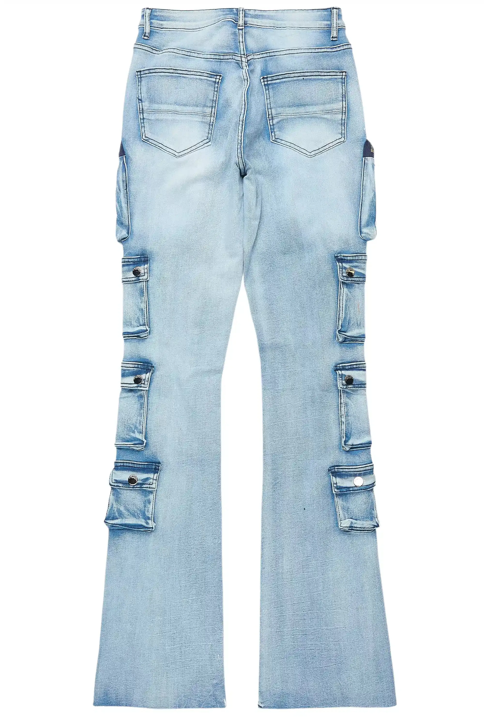 Tamala Light Wash Painted Stacked Flare Jean sold by Rockstar Original product image thumbnail 3