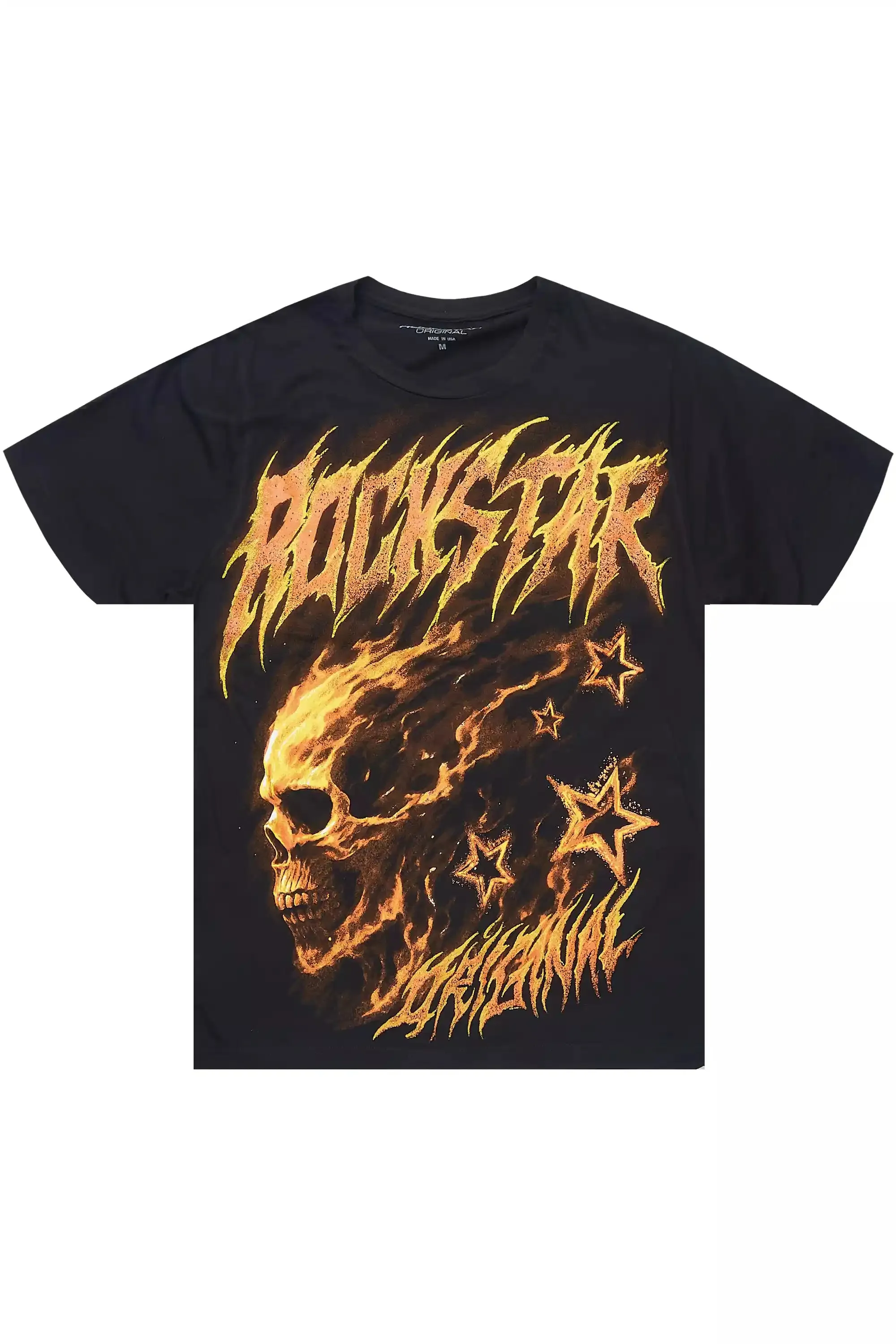 Shaletha Black Graphic Short Sleeve Tee sold by Rockstar Original