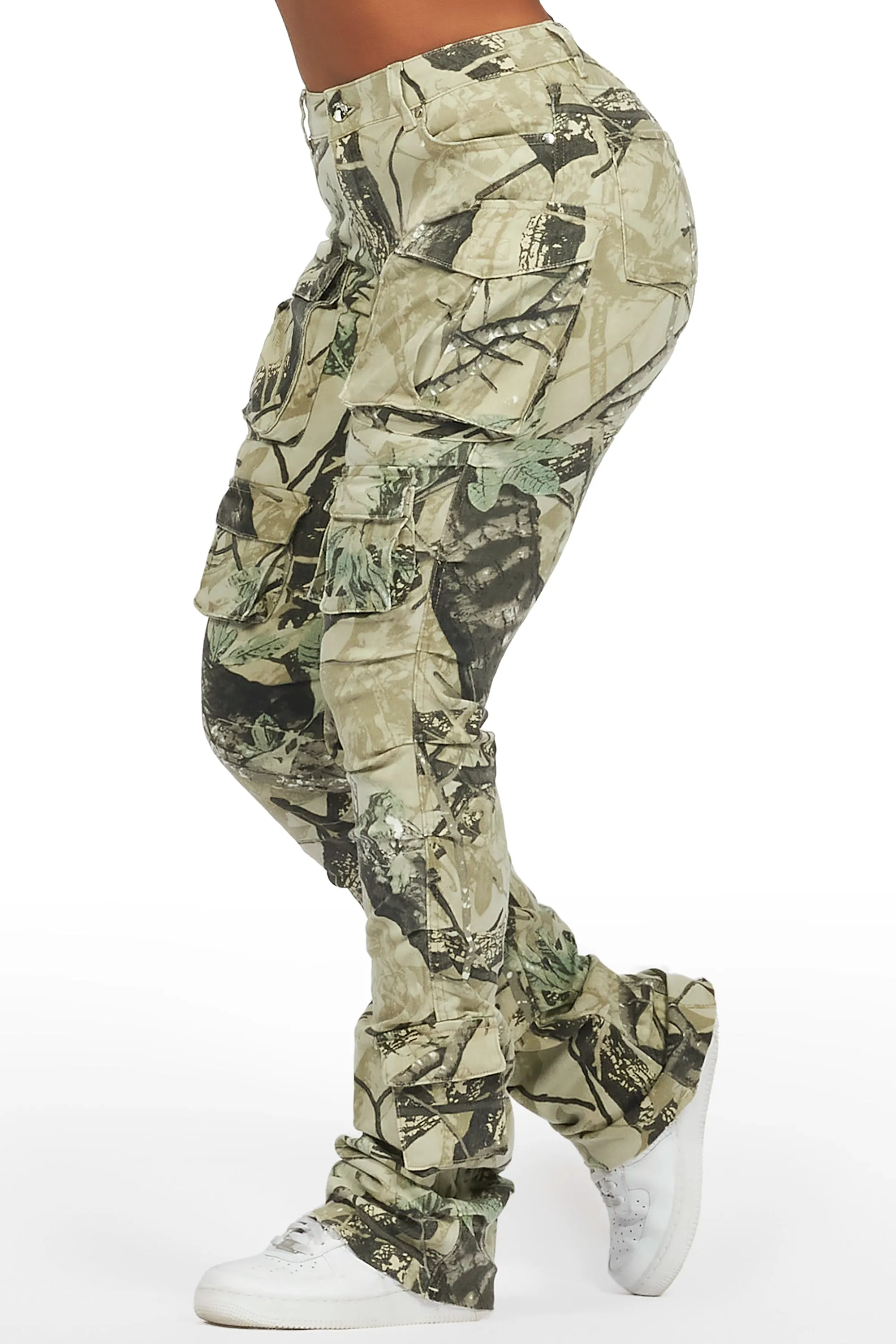 Chabria Tree Camo Stacked Flare Jean sold by Rockstar Original product image thumbnail 2