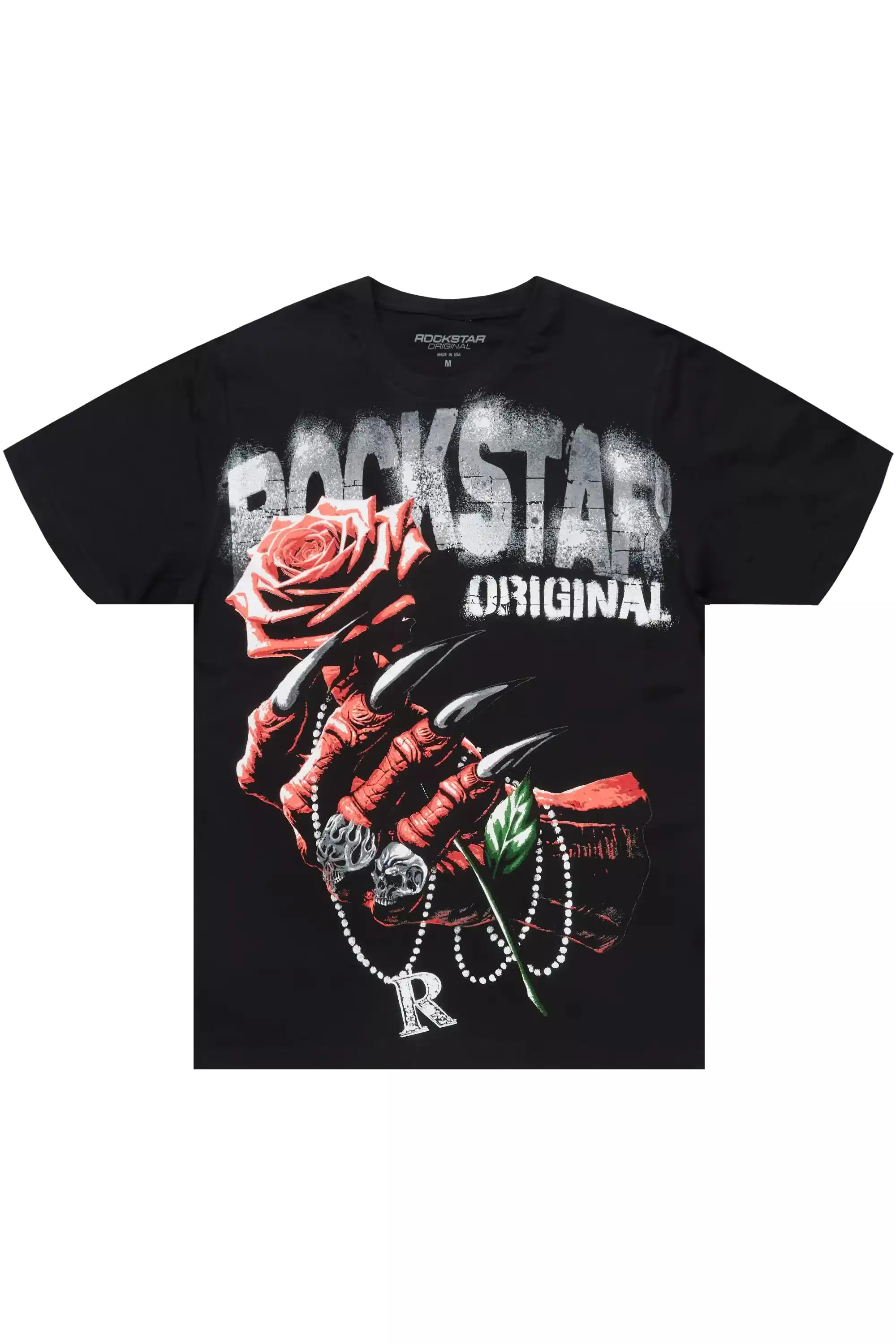 Azyrx Black Graphic T-Shirt sold by Rockstar Original