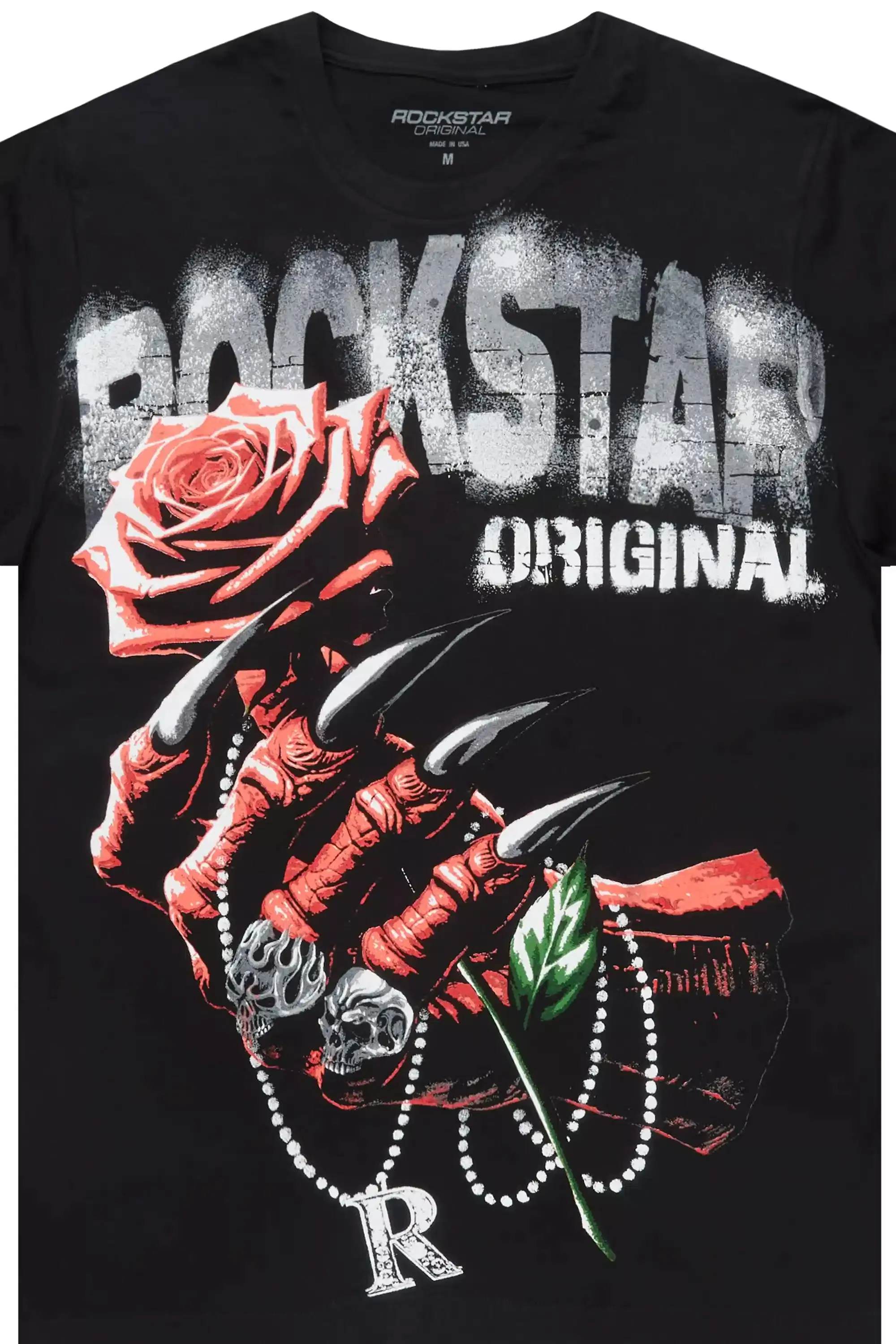 Azyrx Black Graphic T-Shirt sold by Rockstar Original product image thumbnail 2