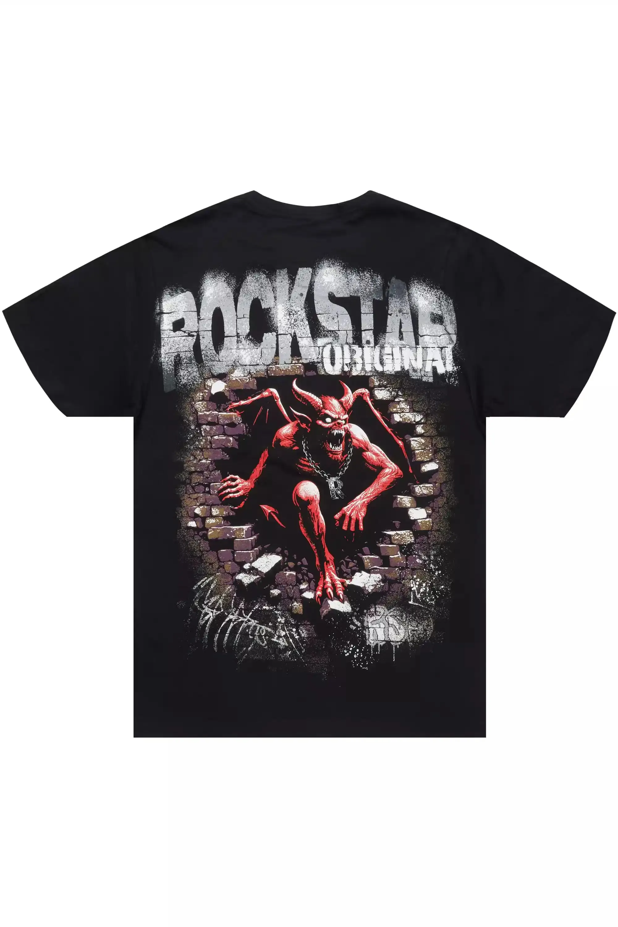 Azyrx Black Graphic T-Shirt sold by Rockstar Original product image thumbnail 3