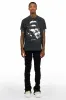 Schmear Vintage Black T-Shirt/Stacked Flare Jean Bundle sold by Rockstar Original